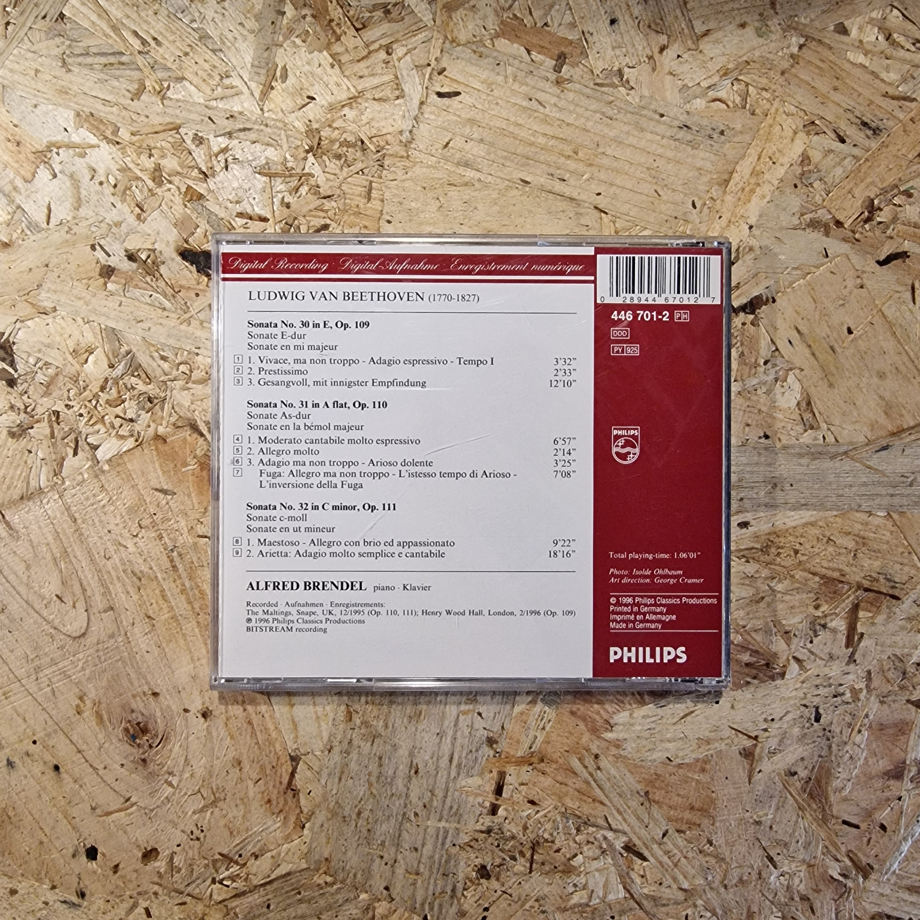 Beethoven, Alfred Brendel – Piano Sonatas = Klaviersonaten: Op. 109, 110 & 111