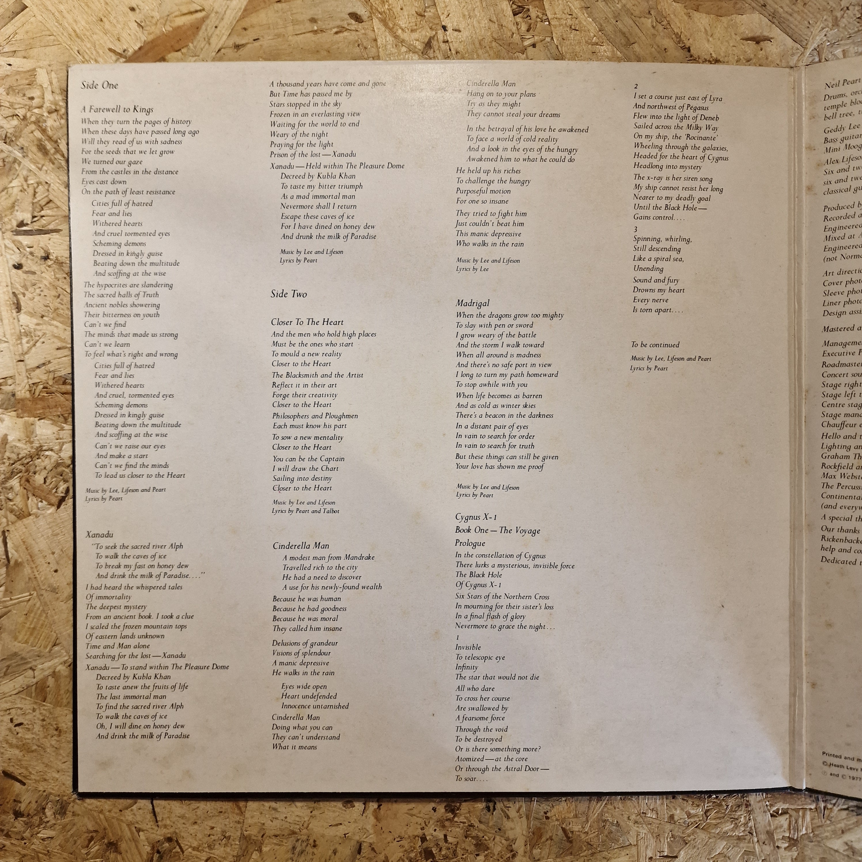 Rush – A Farewell To Kings