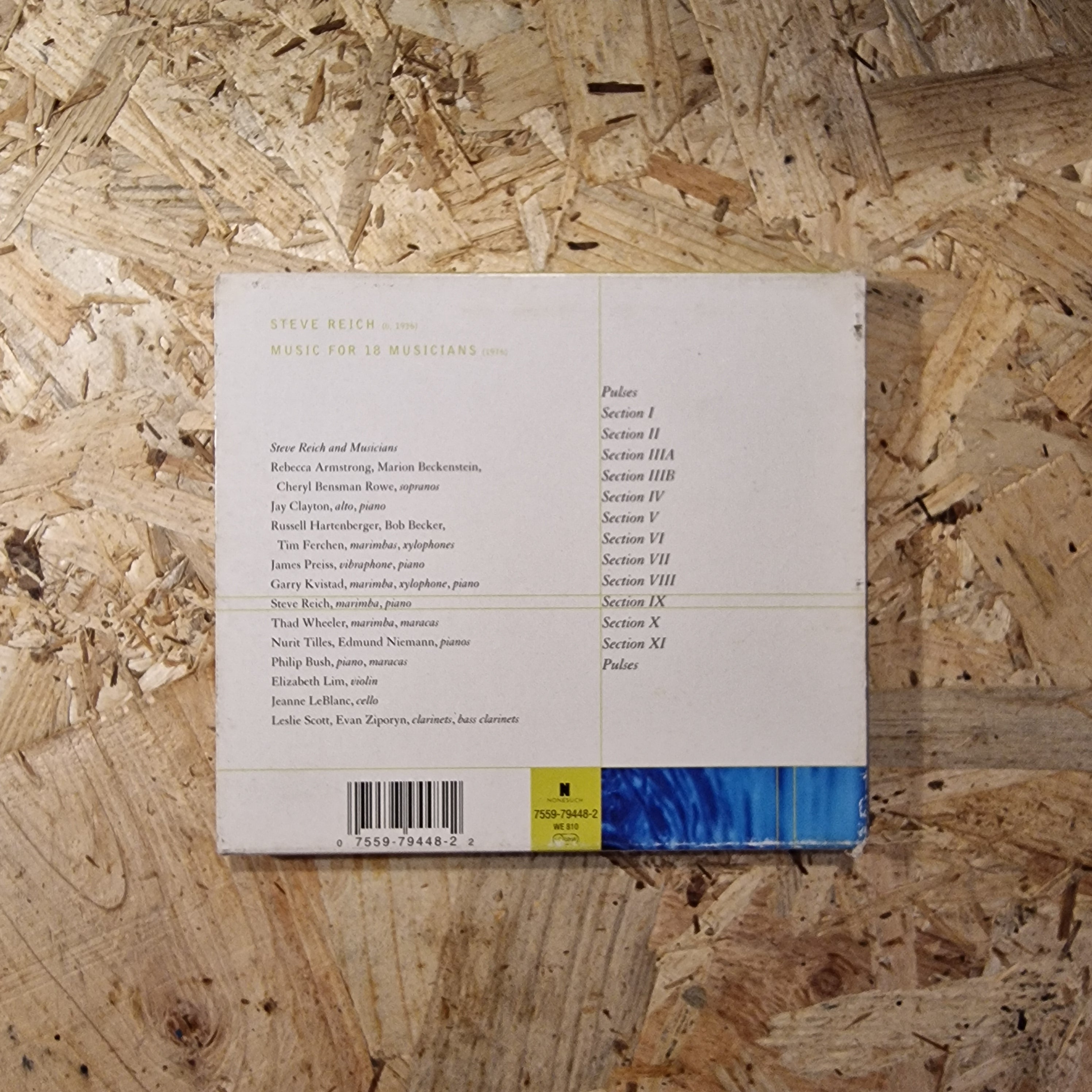 Steve Reich – Music For 18 Musicians