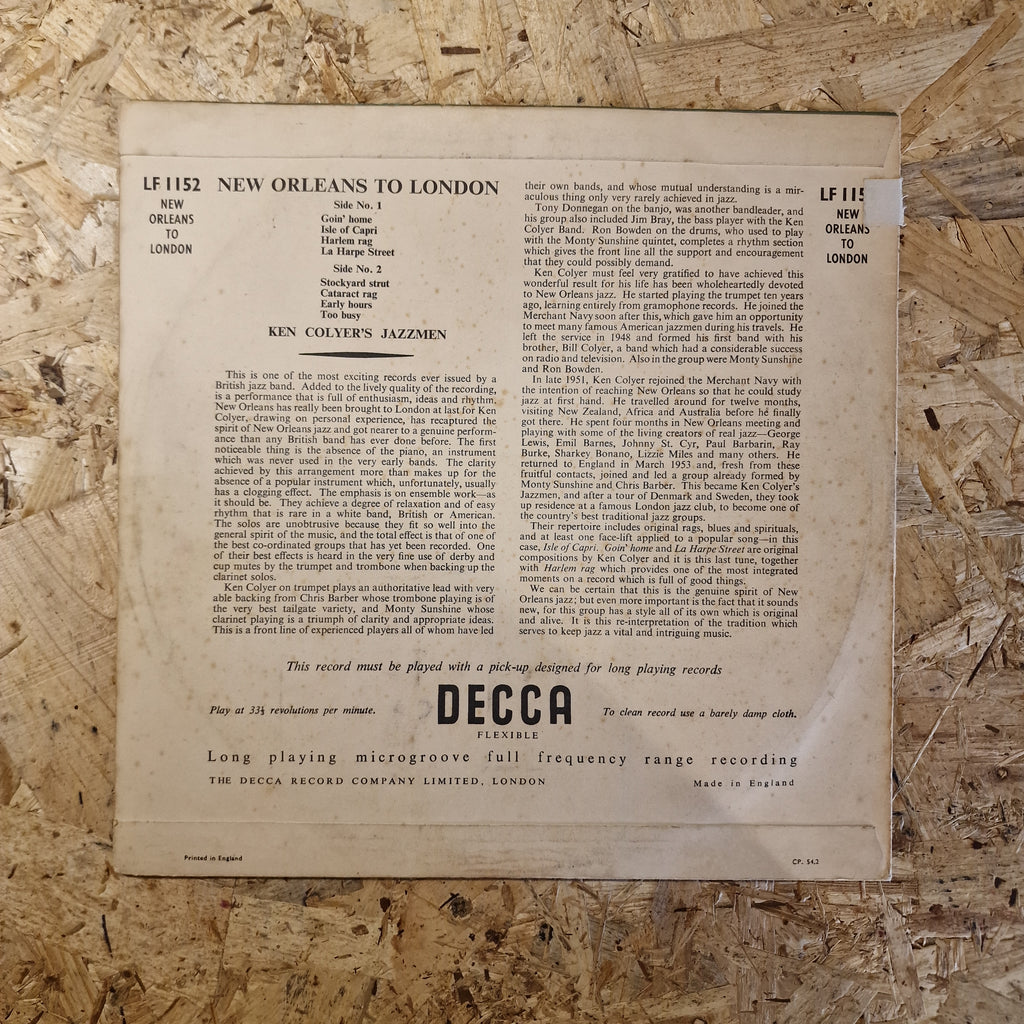 Ken Colyer's Jazzmen – New Orleans To London