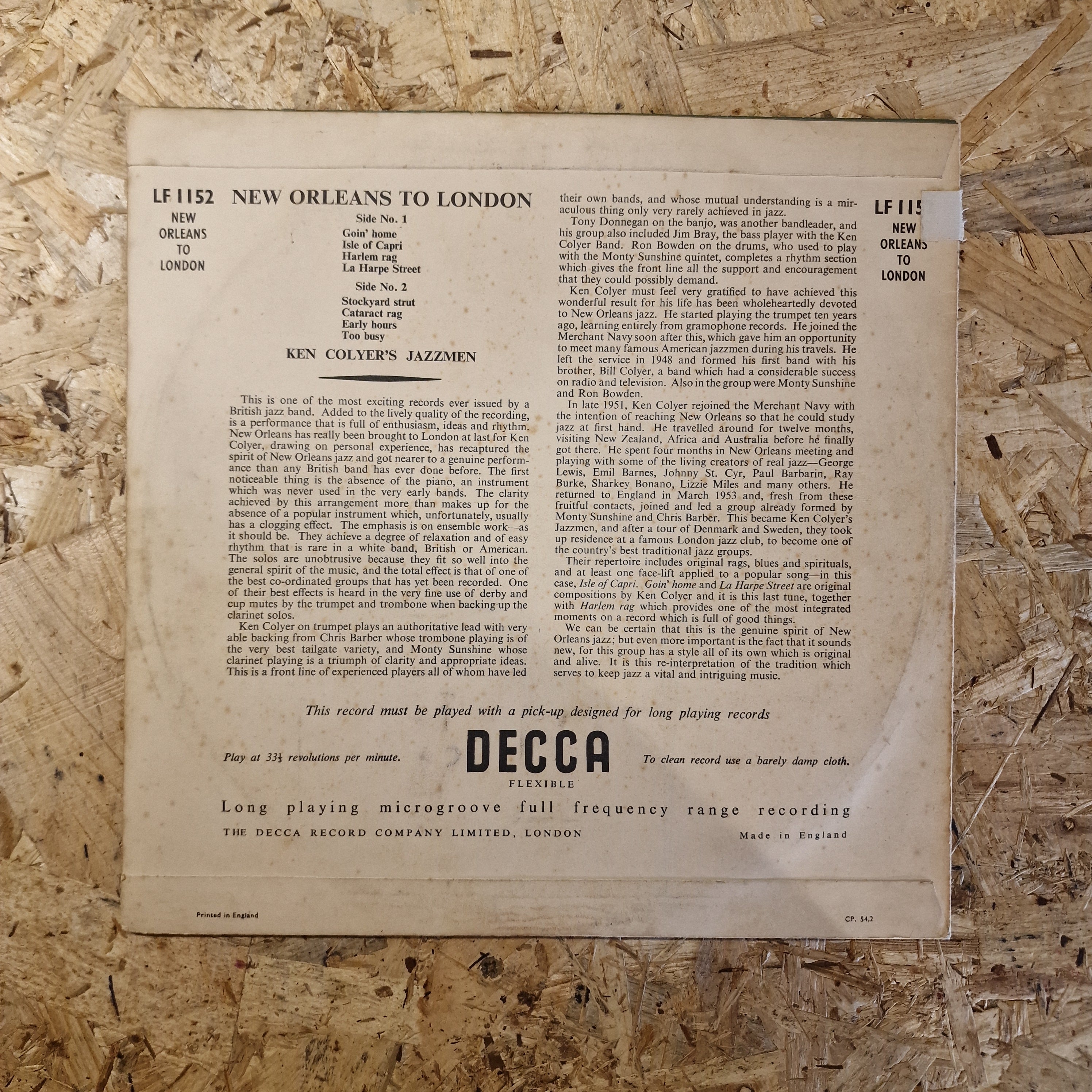 Ken Colyer's Jazzmen – New Orleans To London