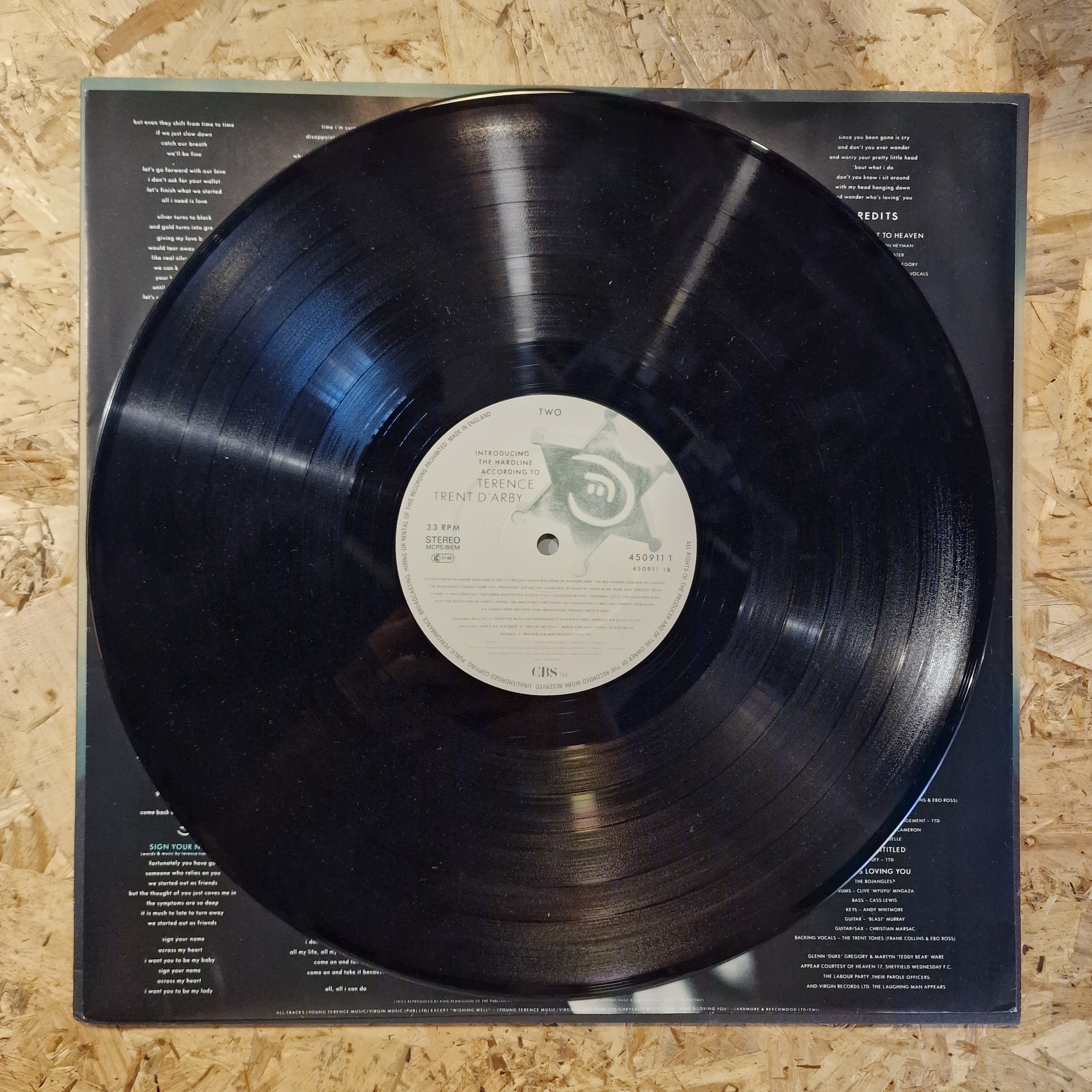 Terence Trent D'Arby – Introducing The Hardline According To Terence Trent D'Arby