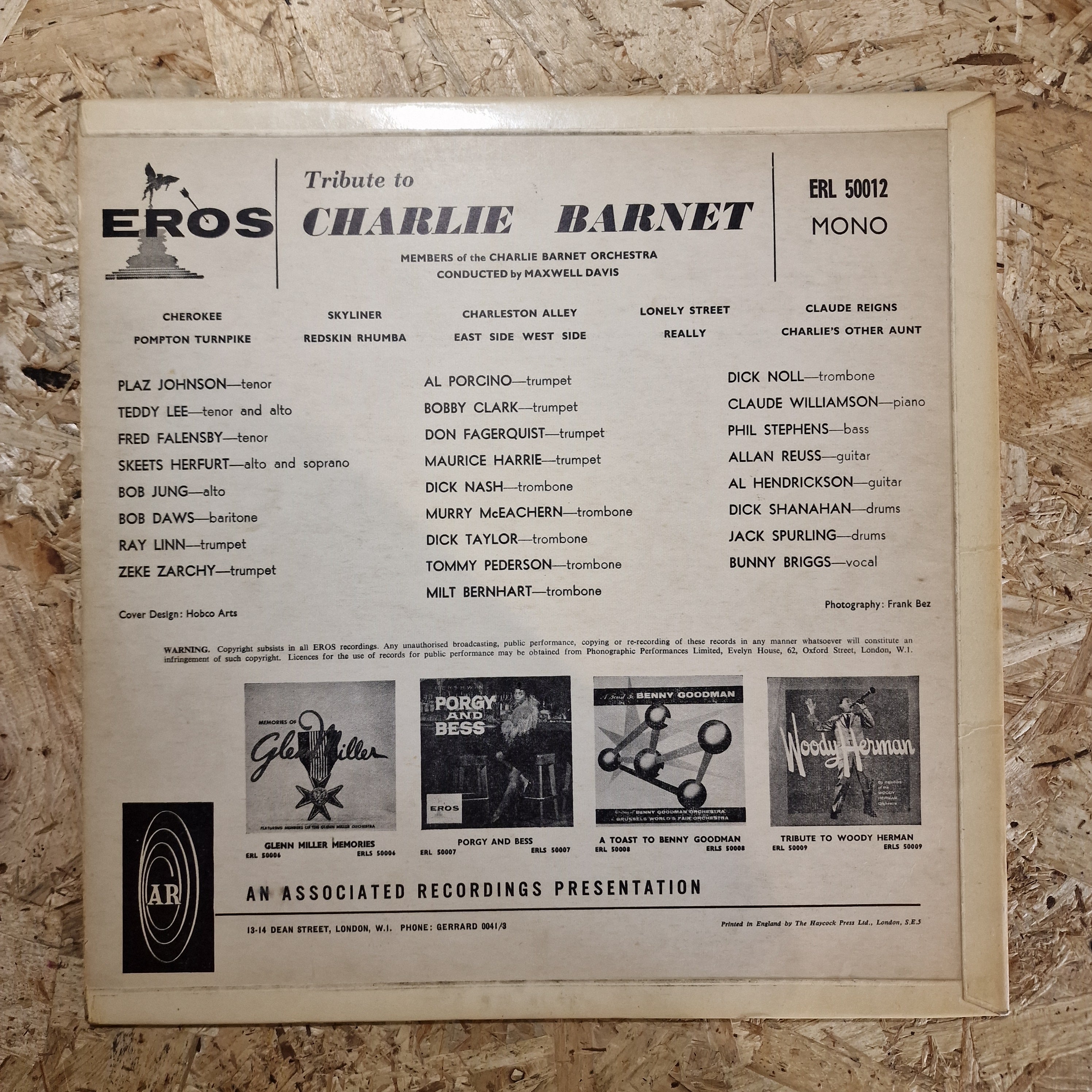 Members Of The Charlie Barnet Orchestra – A Tribute To Charlie Barnet