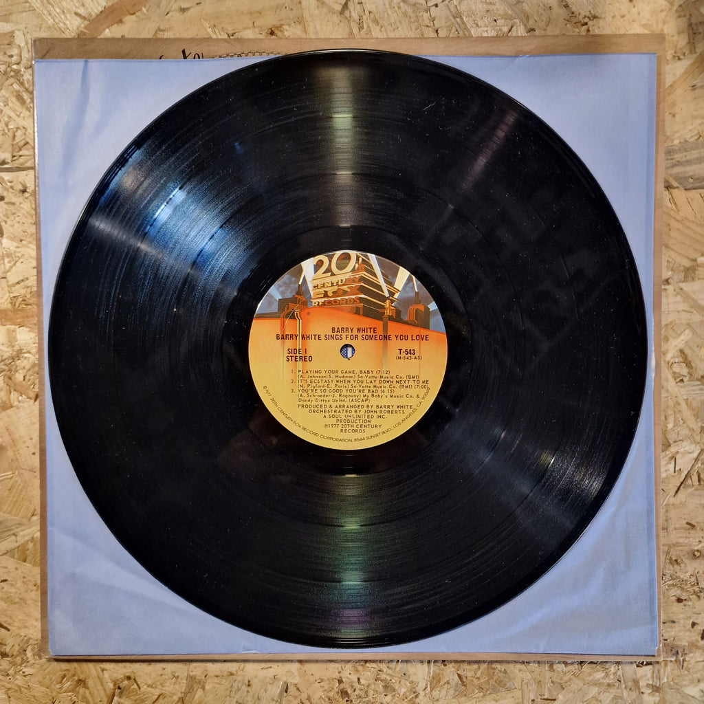 Barry White ‎– Barry White Sings For Someone You Love 1977 US Press