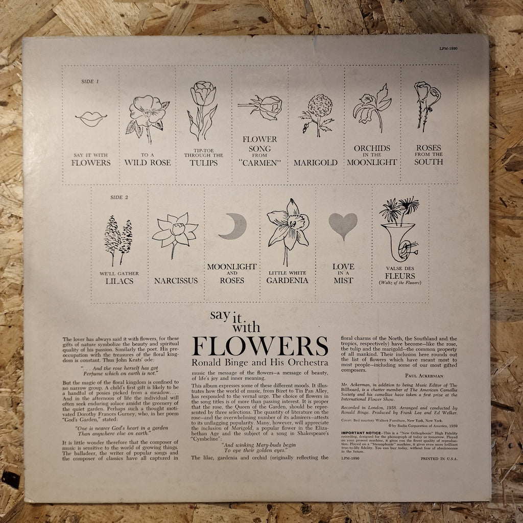 Ronald Binge & His Orchestra – Say It With Flowers