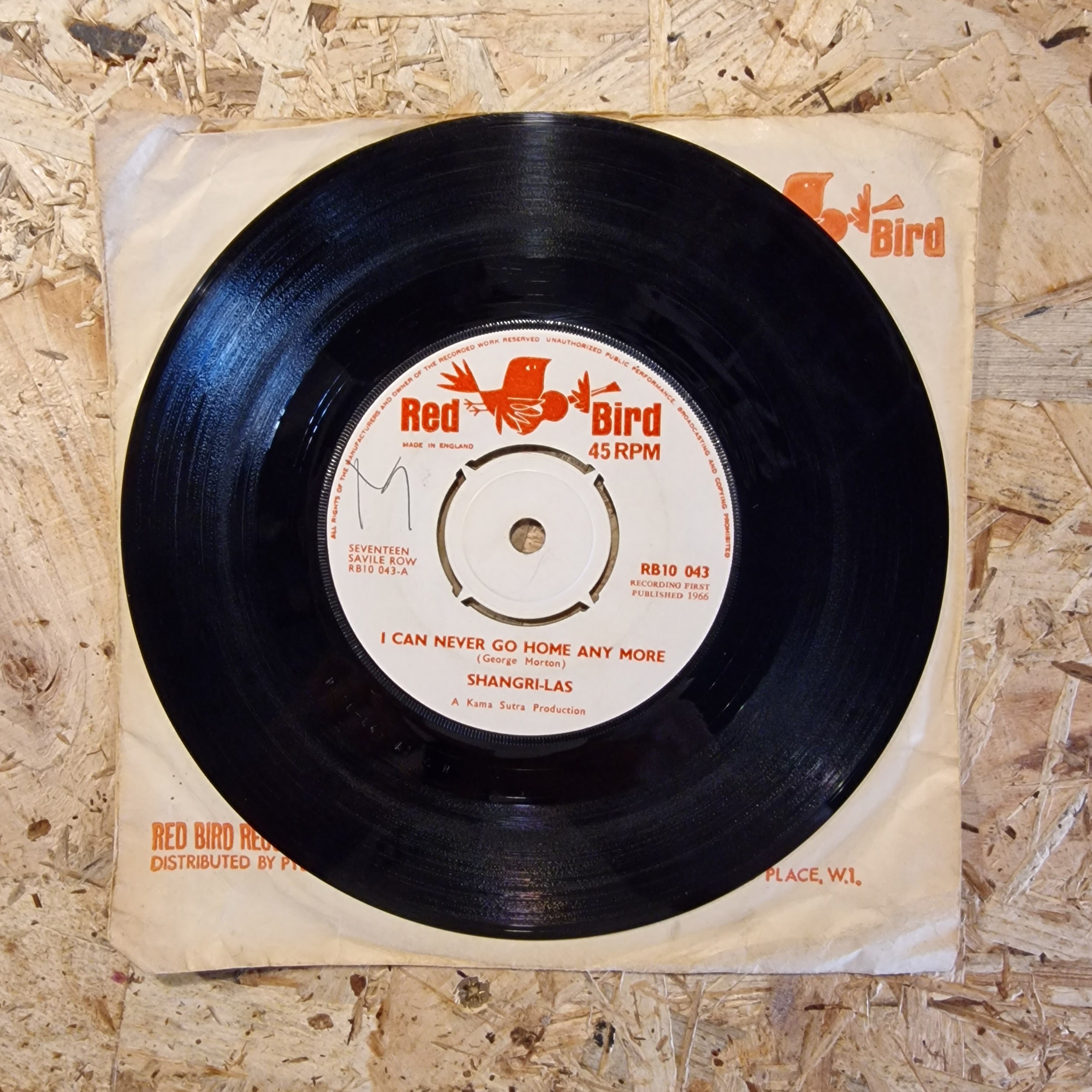The Shangri-Las – I Can Never Go Home Any More 7" Single 1966 UK Press
