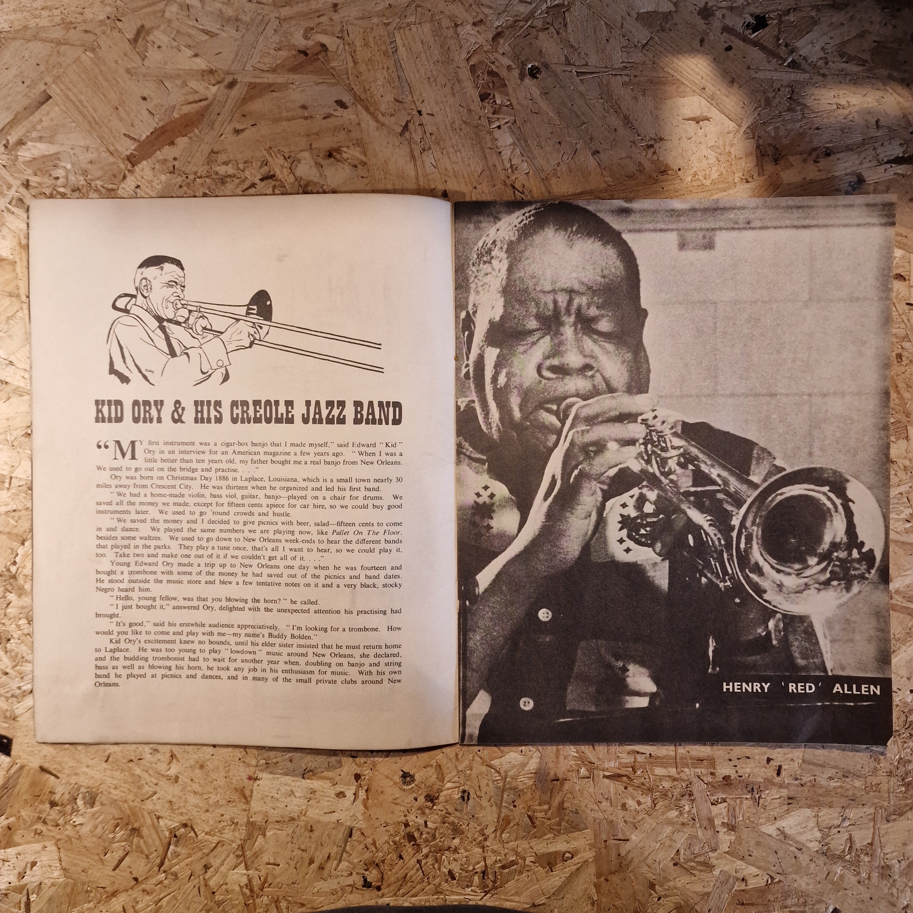 Kid Ory & His Creole Jazz Band - Souvenir Programme (c.1950s)
