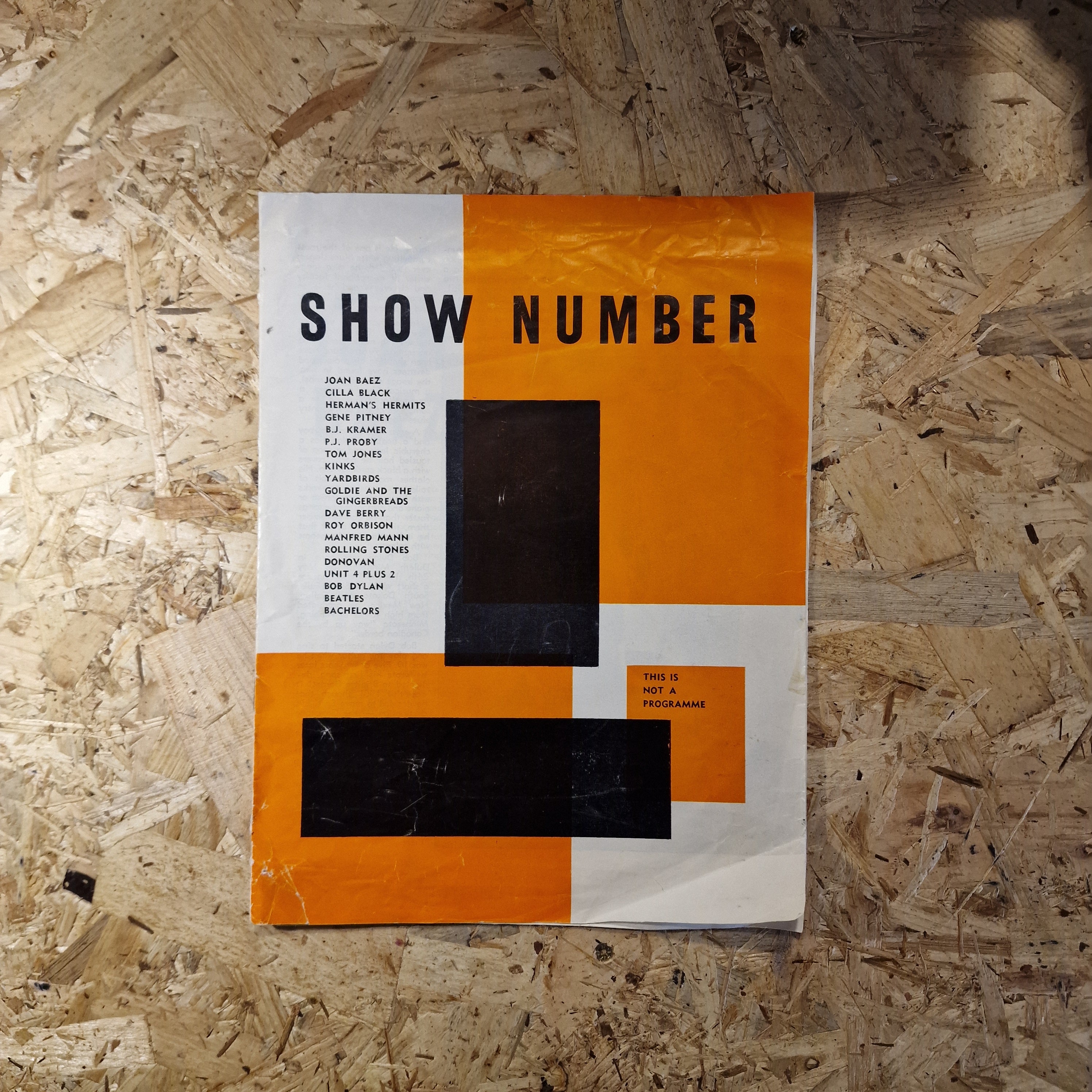 Show Number - Souvenir Programme (1960's)