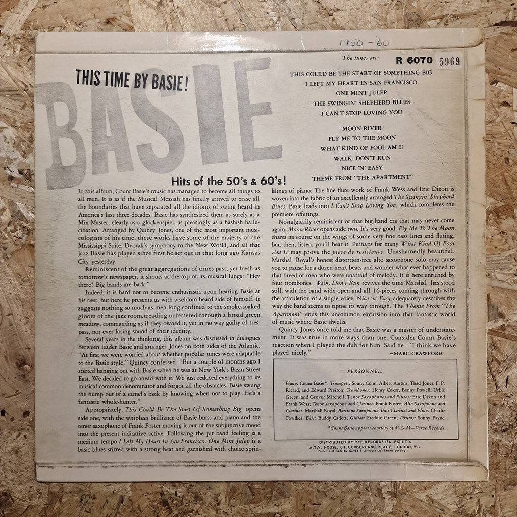 Count Basie – This Time By Basie......Hits Of The 50's & 60's