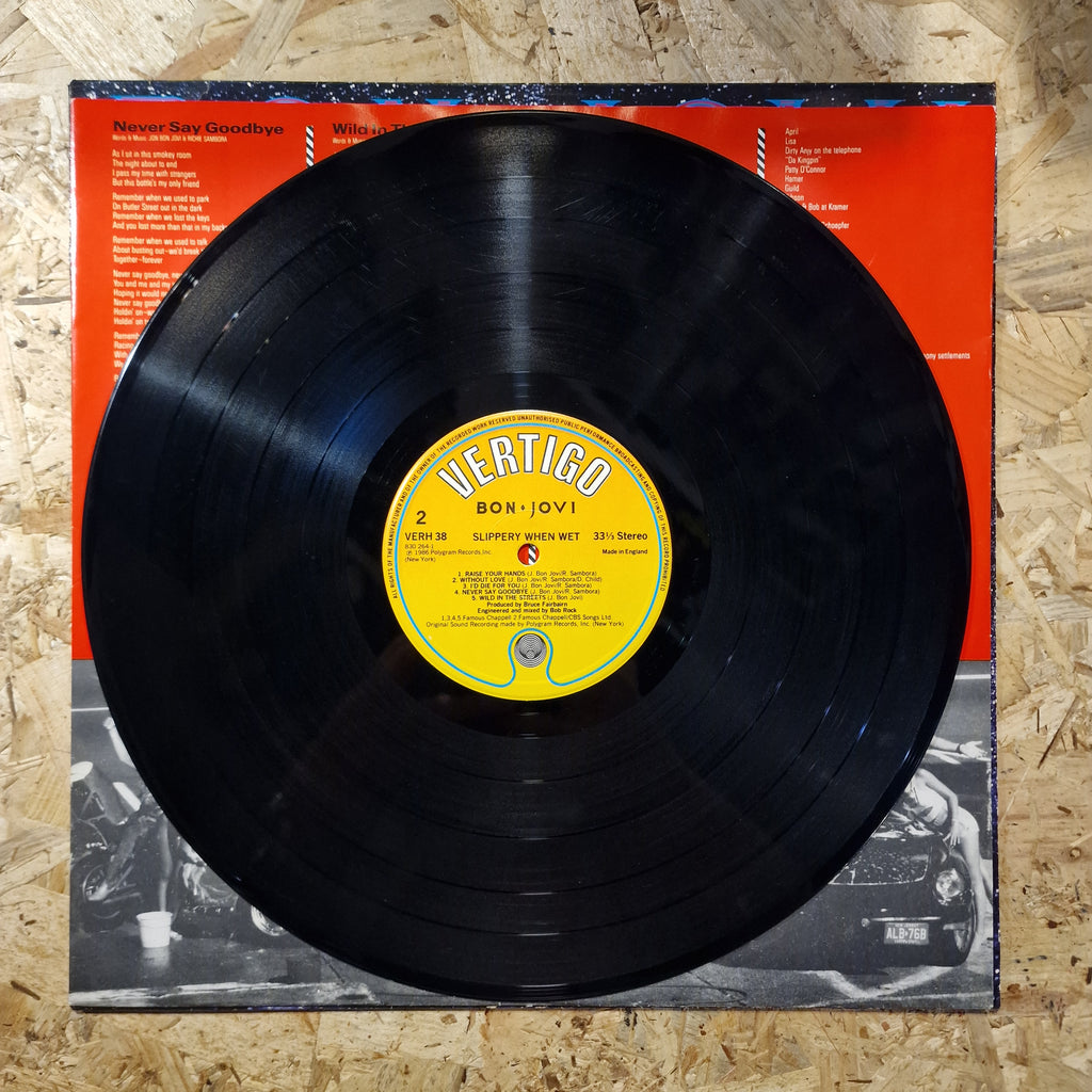 Bon Jovi ‎– Slippery When Wet 1986 UK Press