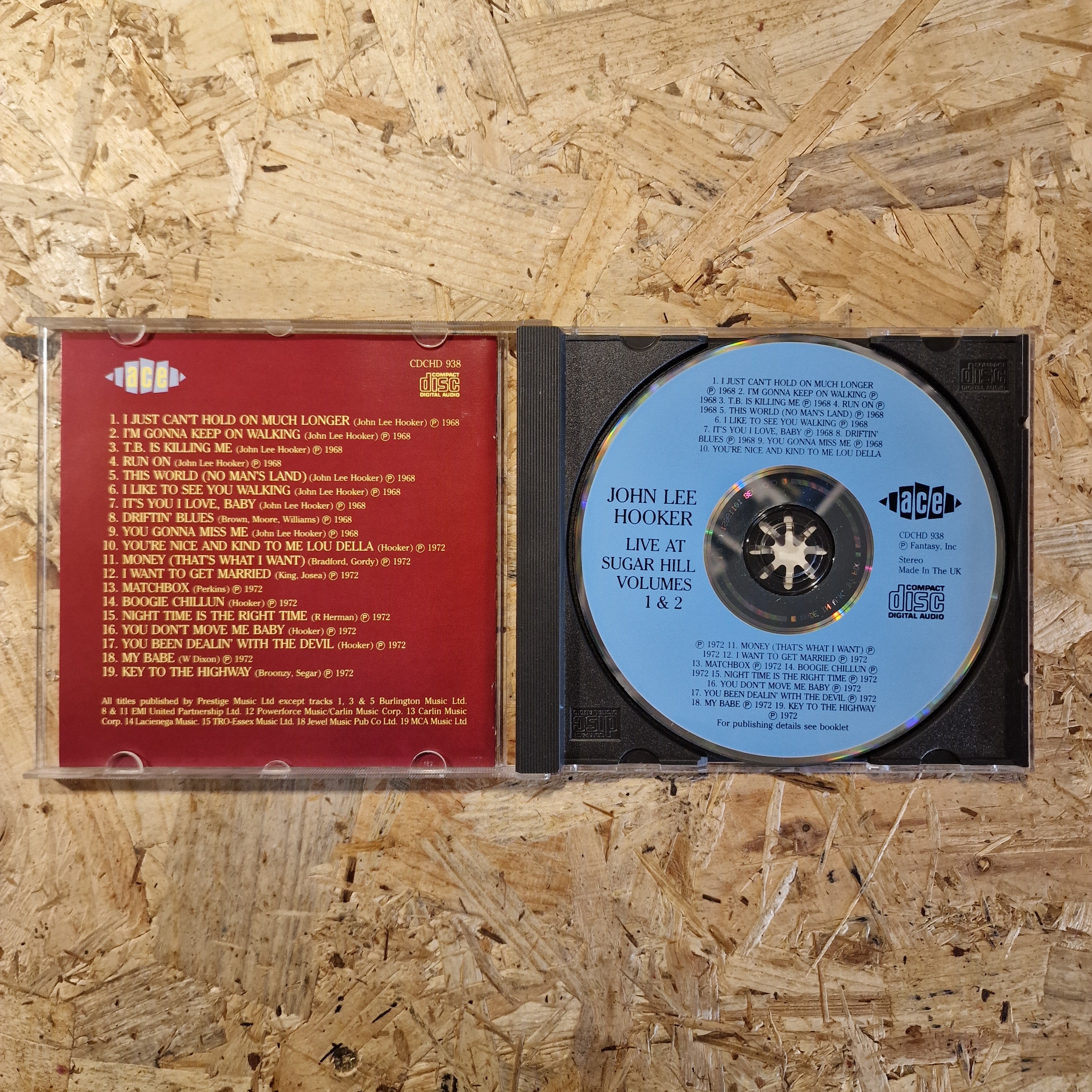 John Lee Hooker – Live At Sugar Hill Volumes 1 & 2