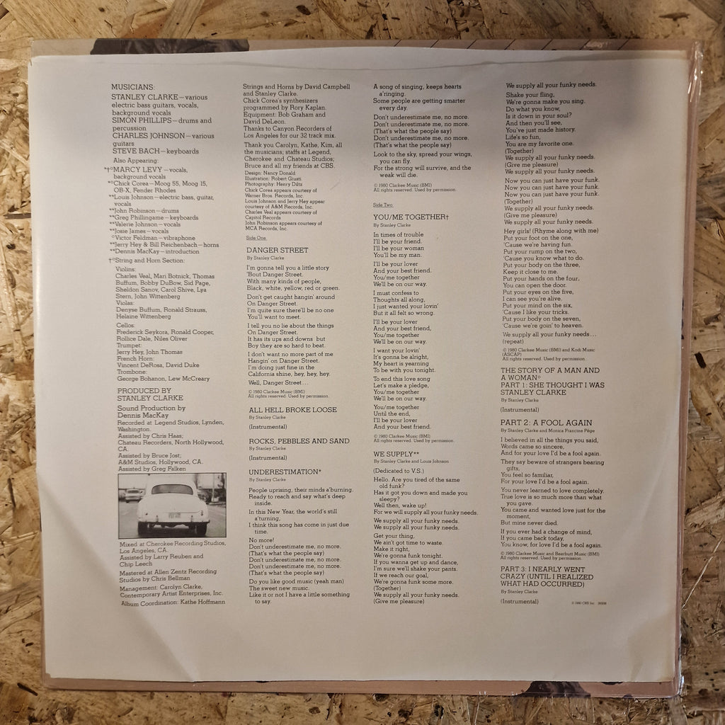 Stanley Clarke ‎– Rocks, Pebbles And Sand 1980 US Press
