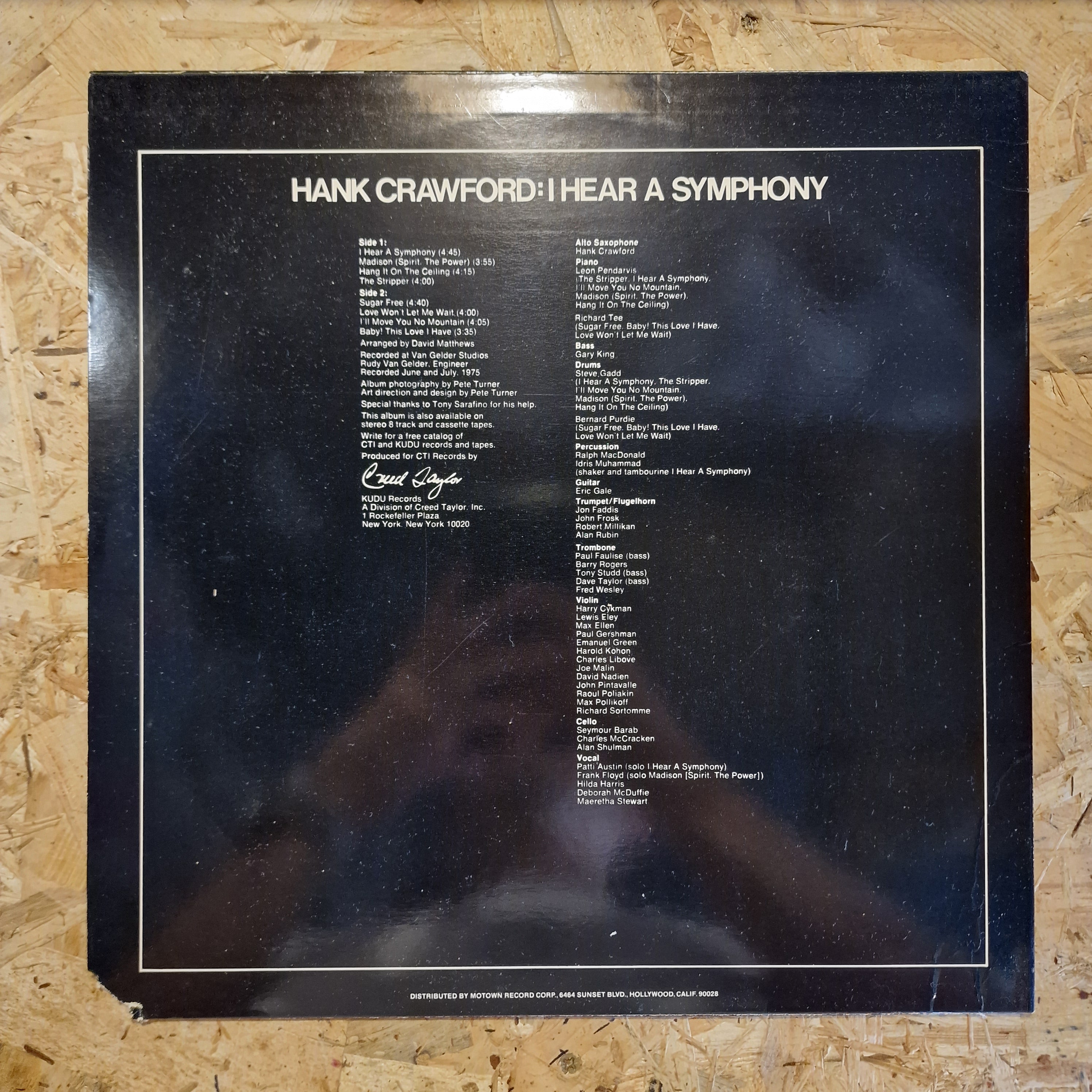 Hank Crawford – I Hear A Symphony