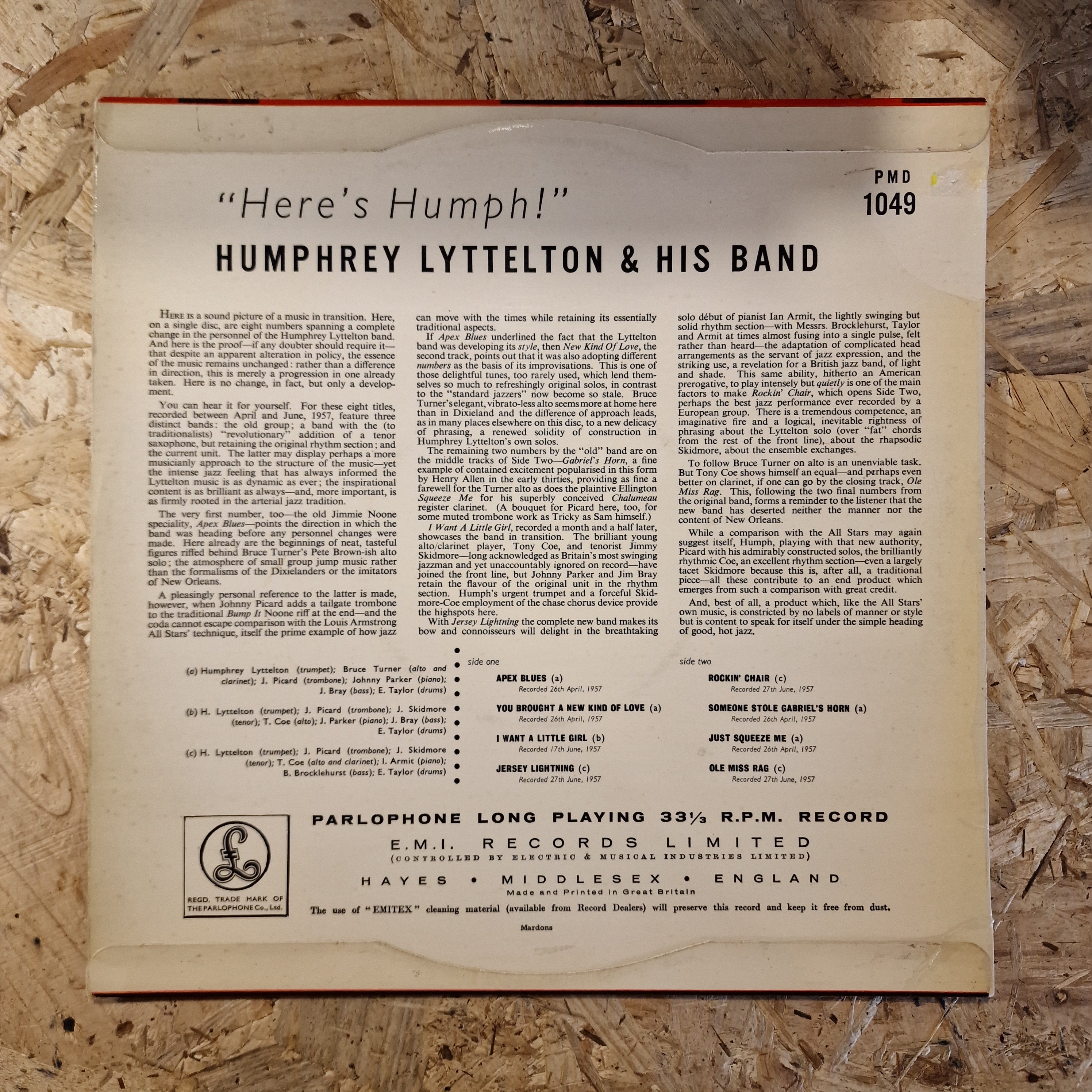 Humphrey Lyttelton And His Band ‎– Here's Humph!