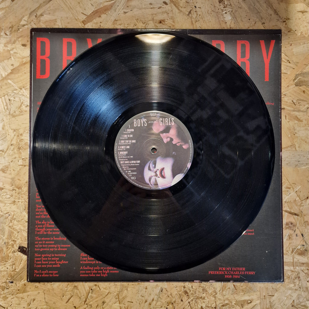 Bryan Ferry ‎– Boys And Girls 1985 UK Press
