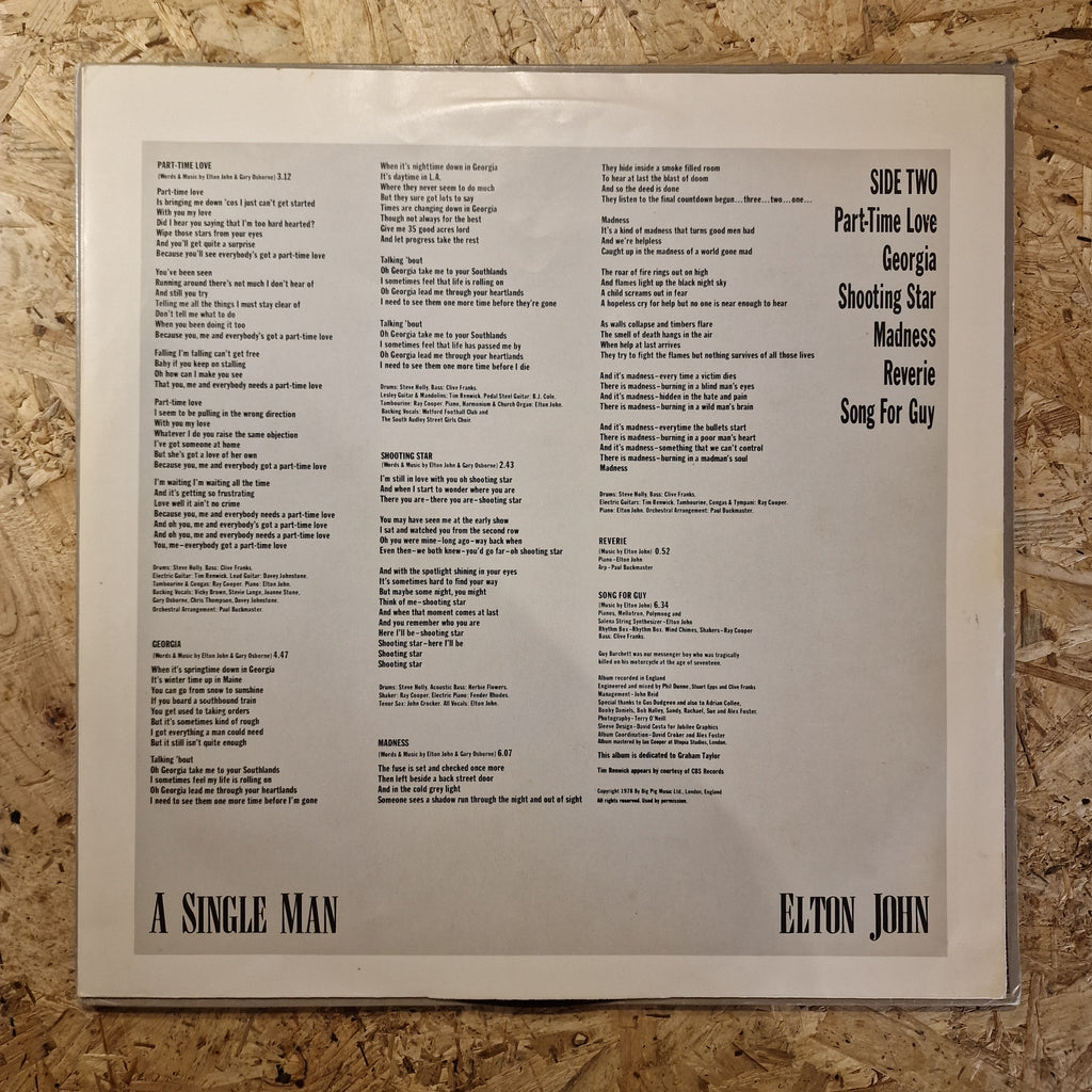 Elton John – A Single Man