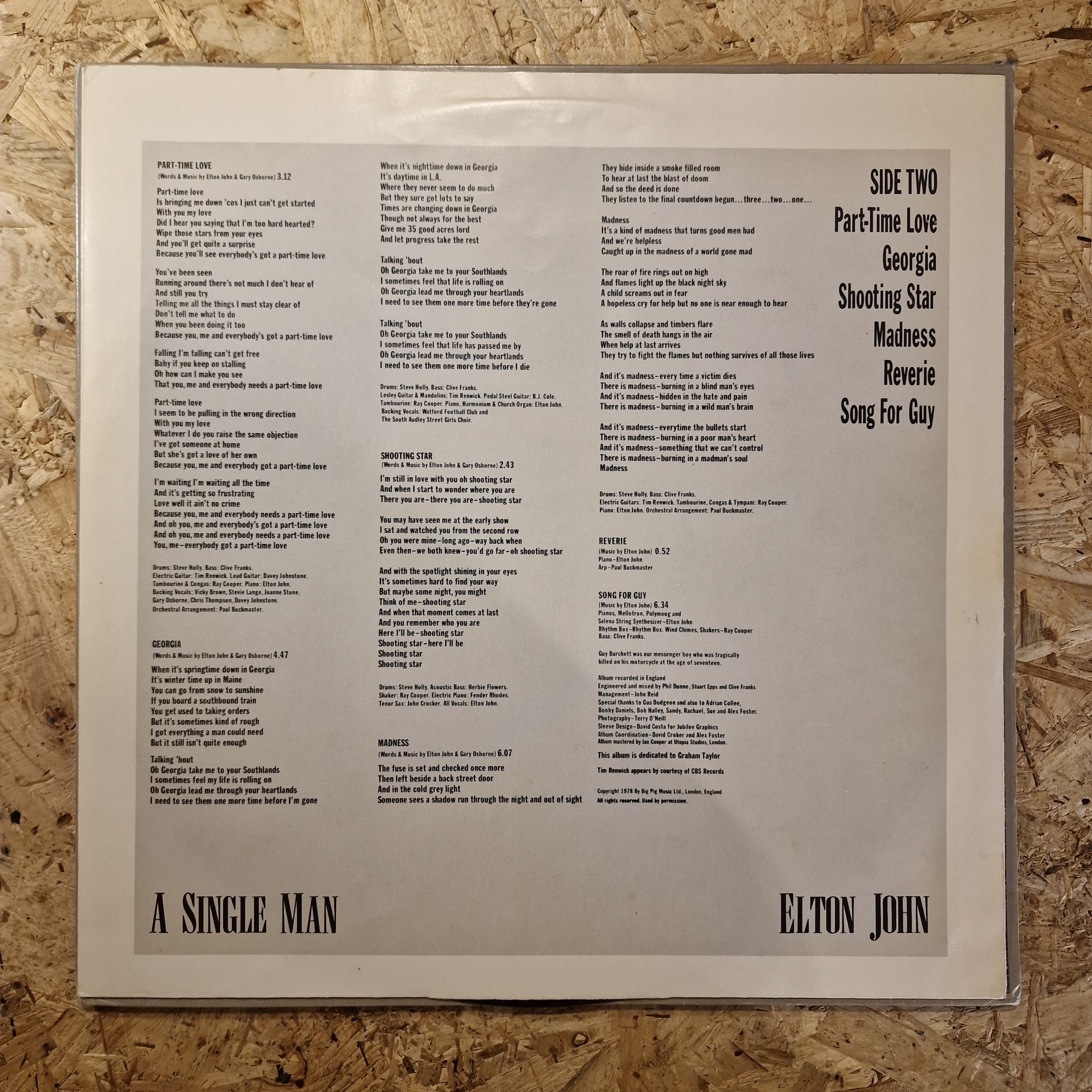 Elton John – A Single Man