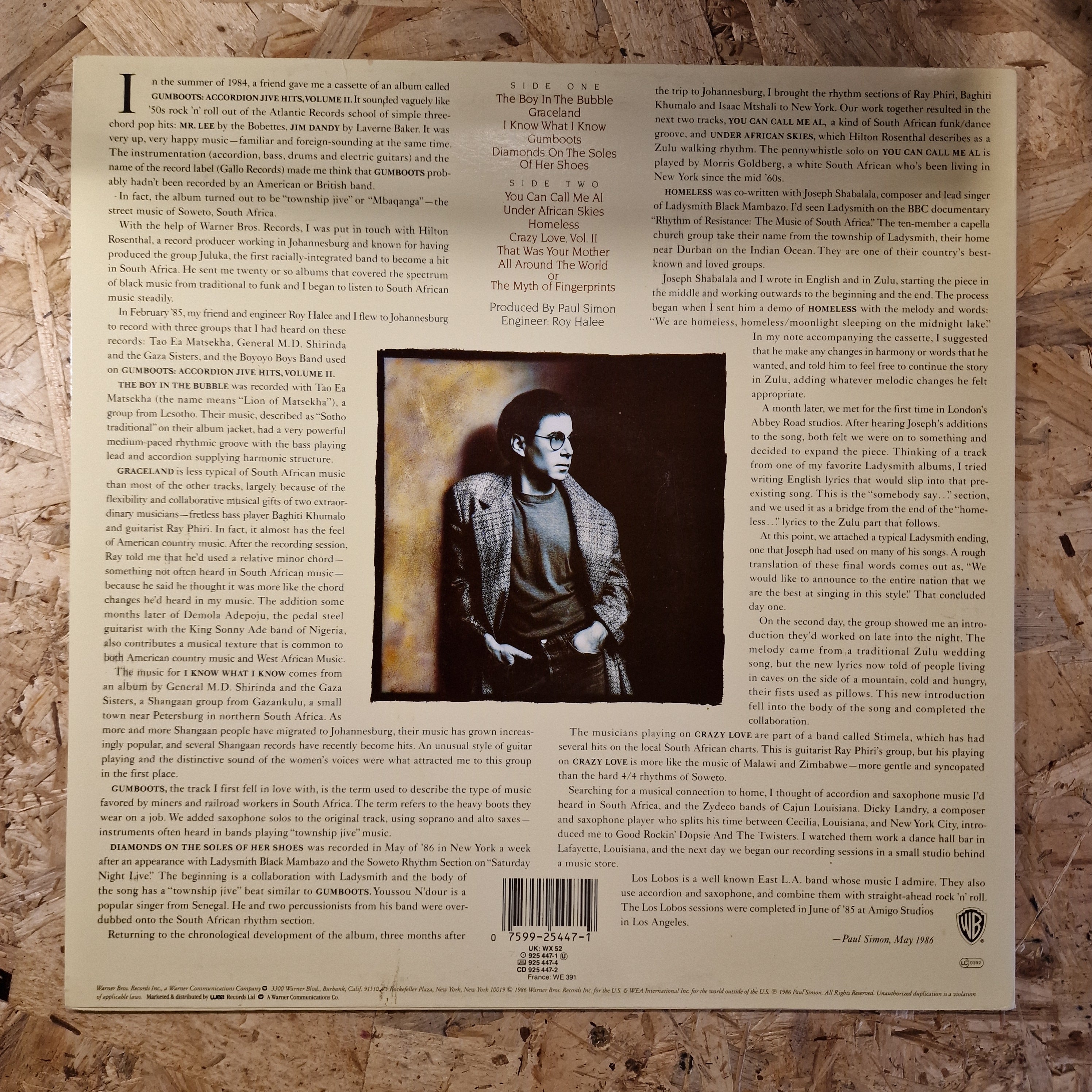 Paul Simon ‎– Graceland