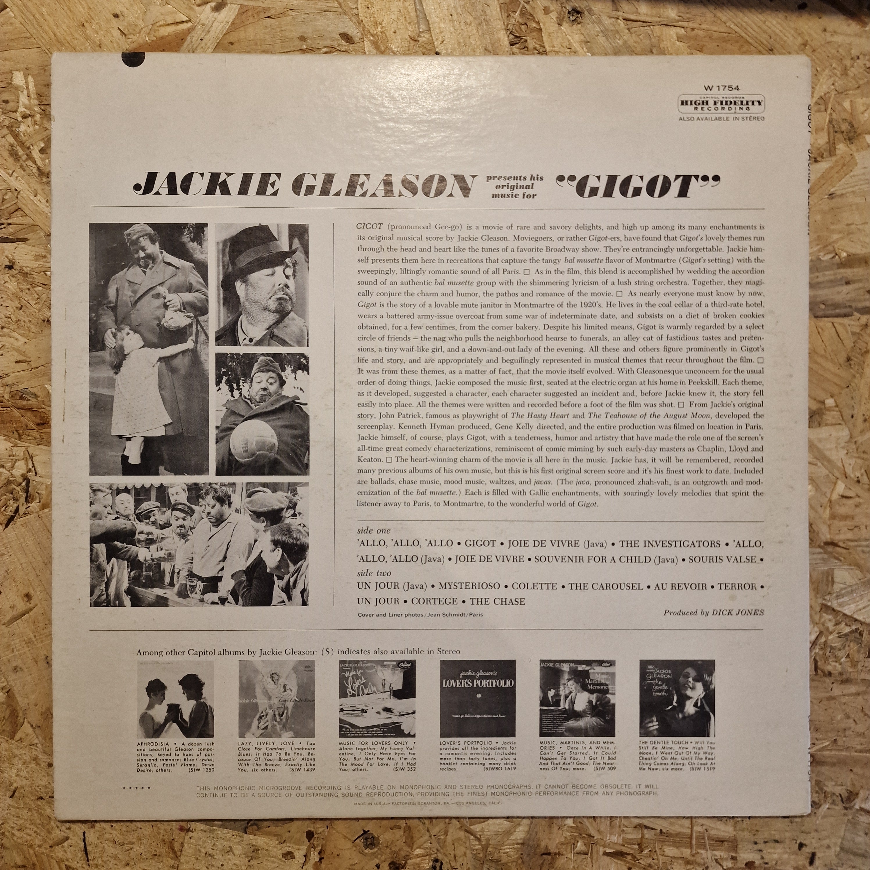 Jackie Gleason – Original Music For "Gigot"