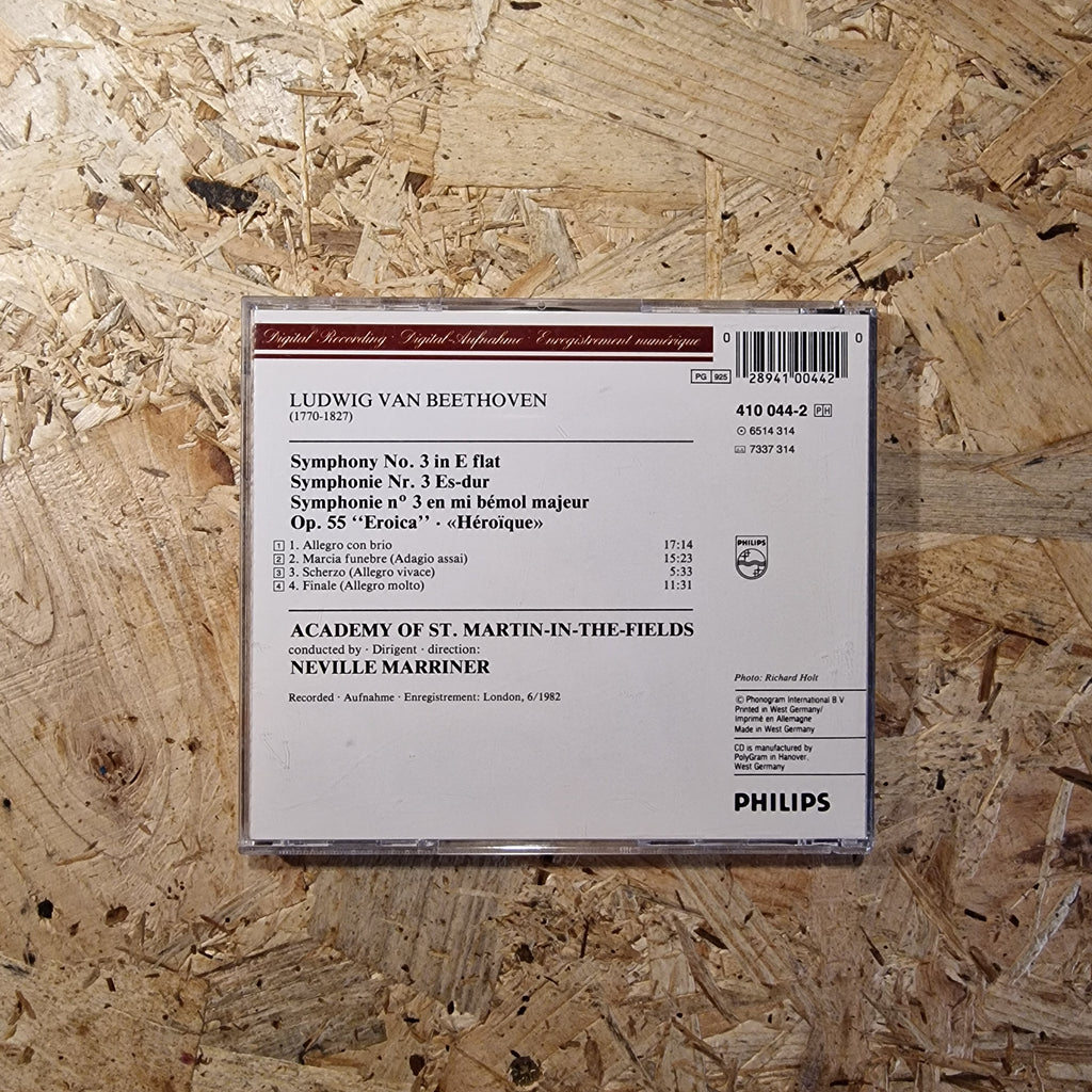 Beethoven - Academy Of St. Martin-in-the-Fields, Neville Marriner – Symphonie Nr.3 "Eroica"