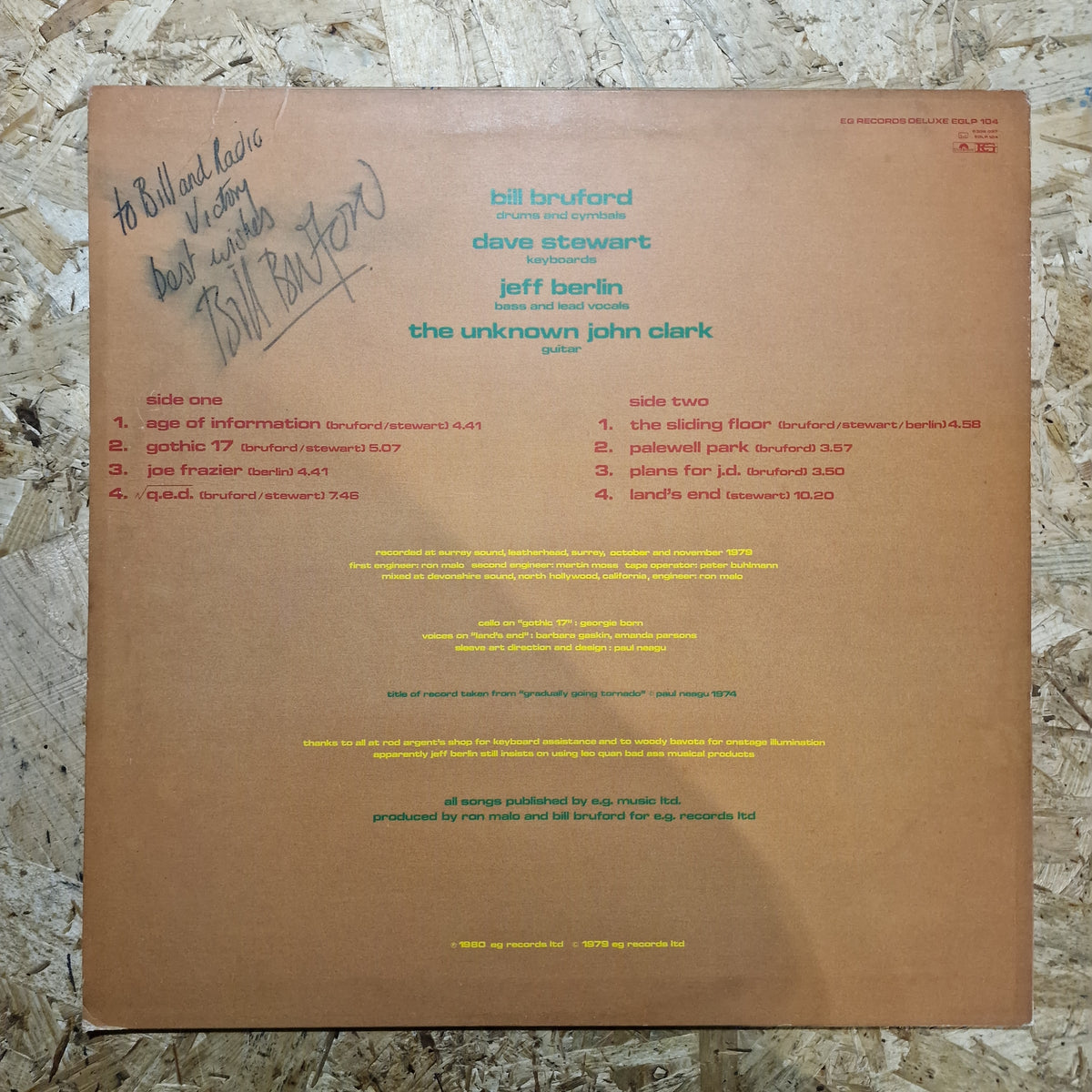 Bruford – Gradually Going Tornado