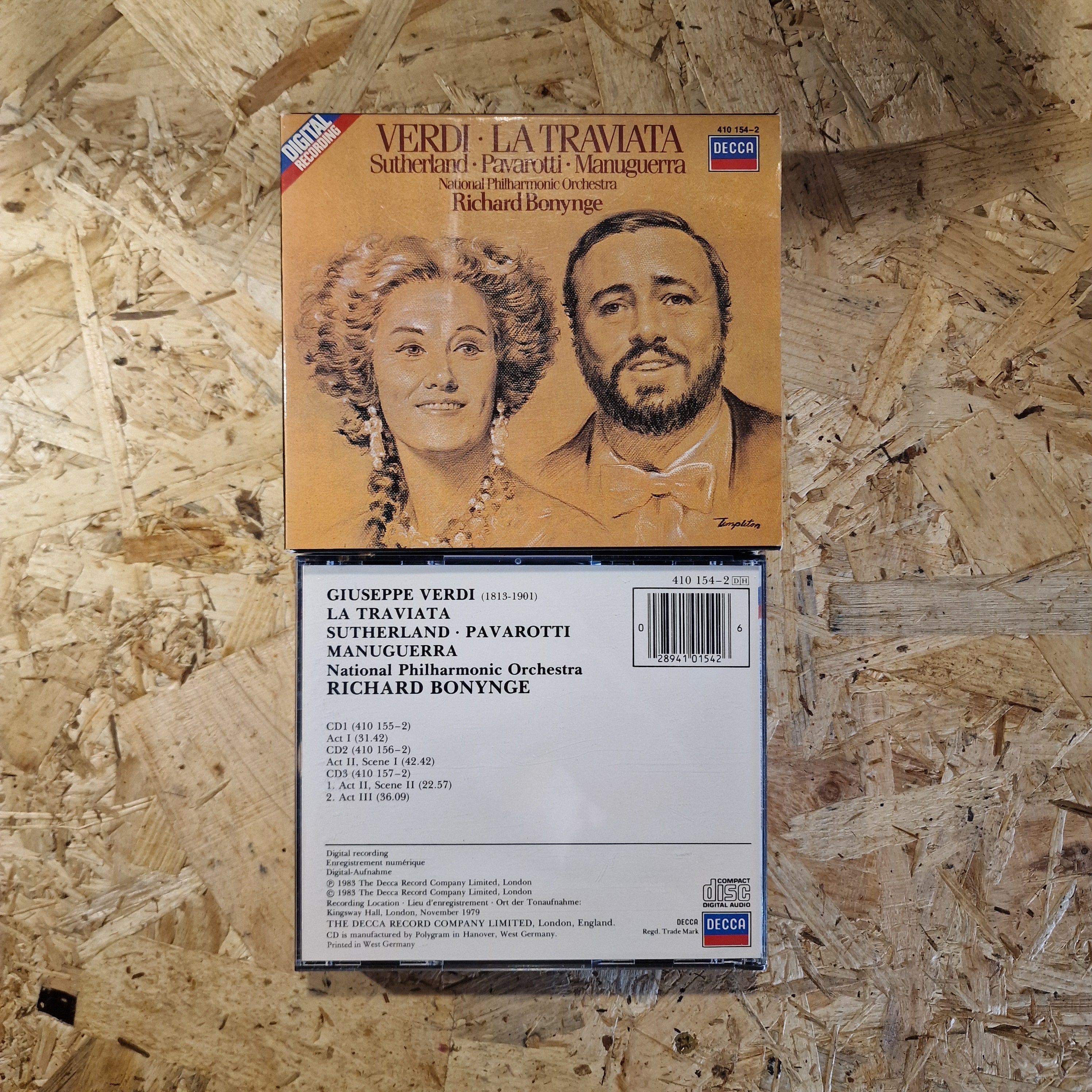 Verdi, Sutherland, Pavarotti, Manuguerra, National Philharmonic Orchestra, Richard Bonynge – La Traviata