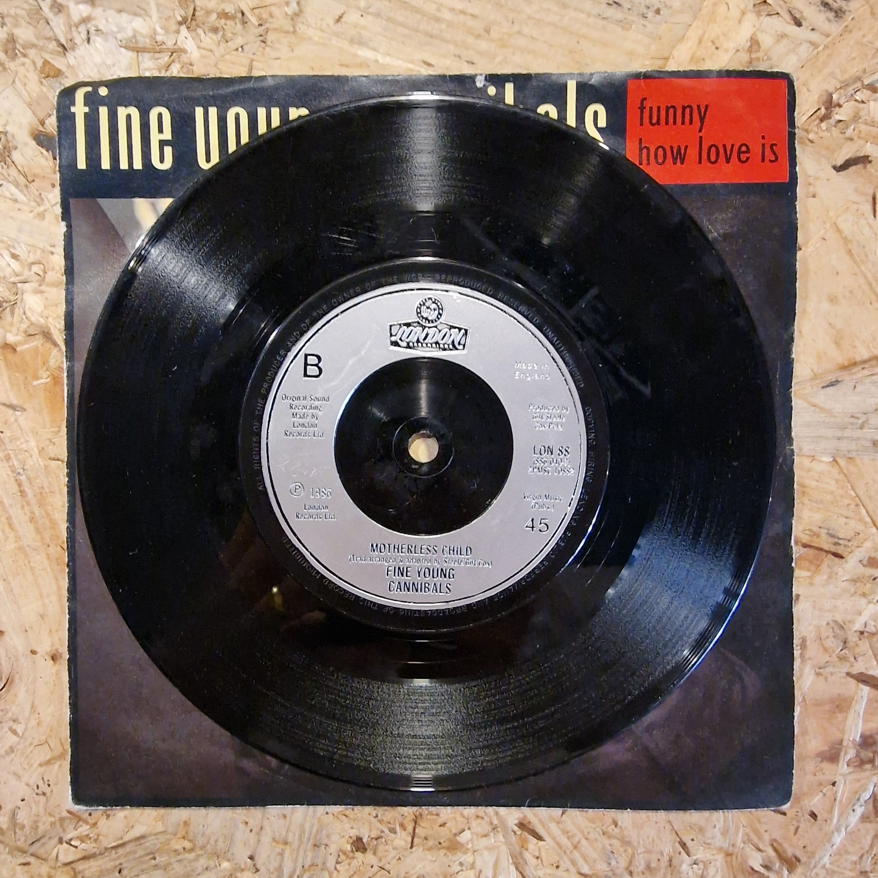 Fine Young Cannibals ‎– Funny How Love Is 7" Single 1986 UK Press