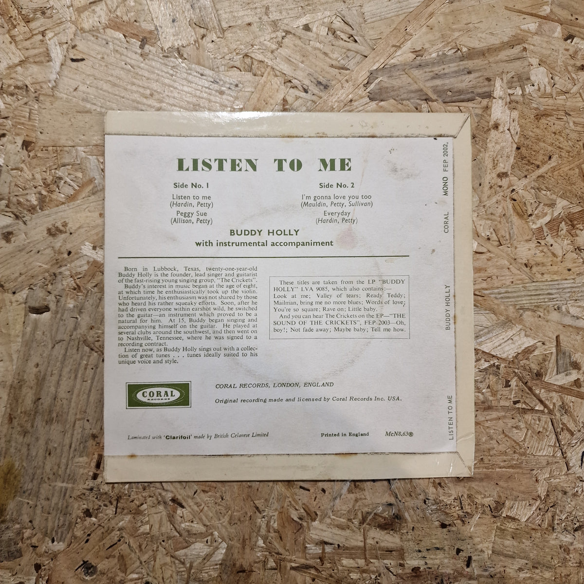 Buddy Holly – Listen To Me