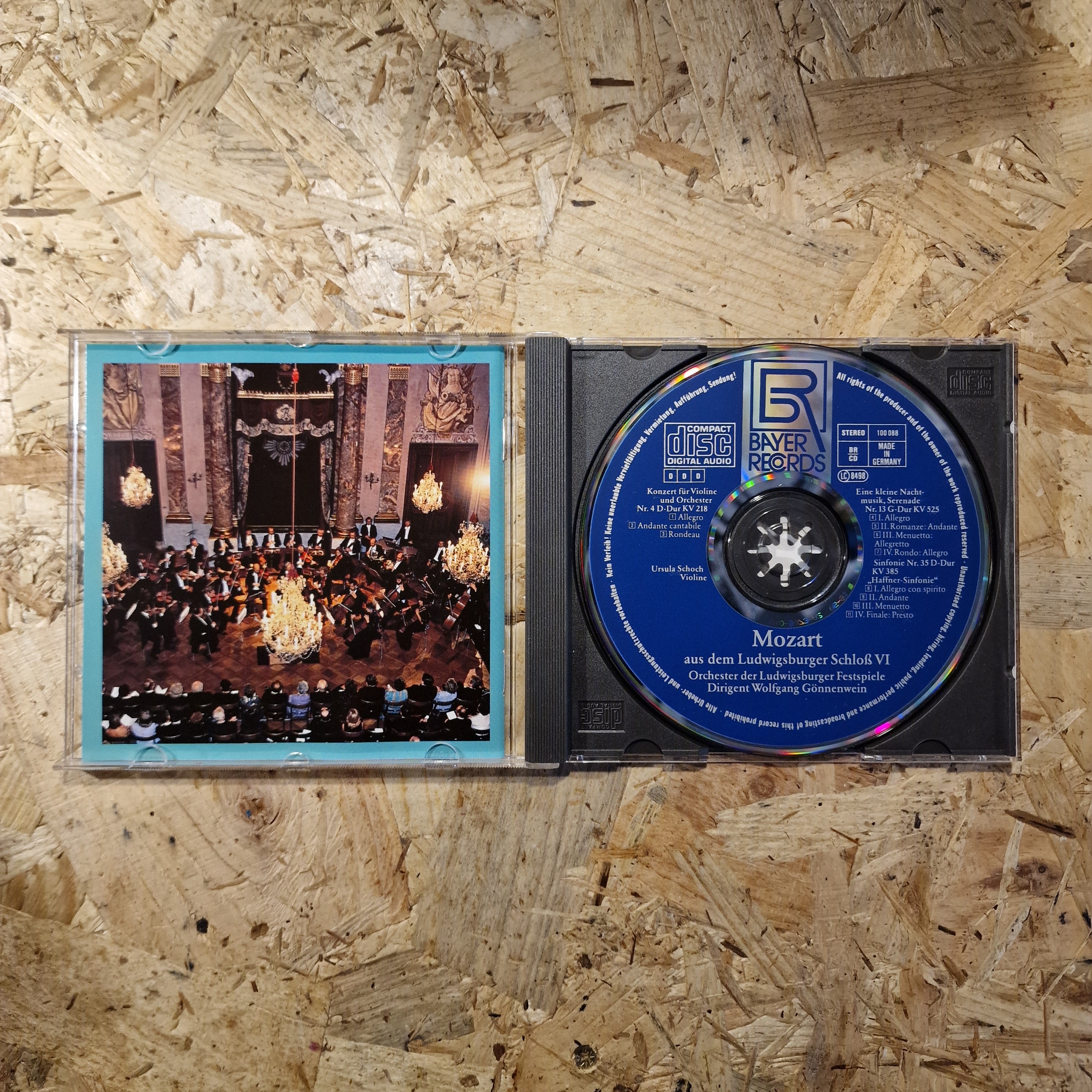 Wolfgang Amadeus Mozart, Ursula Schoch, Orchester Der Ludwigsburger Festspiele, Wolfgang Gönnenwein – Mozart Aus Dem Ludwigsburger Schloß VI
