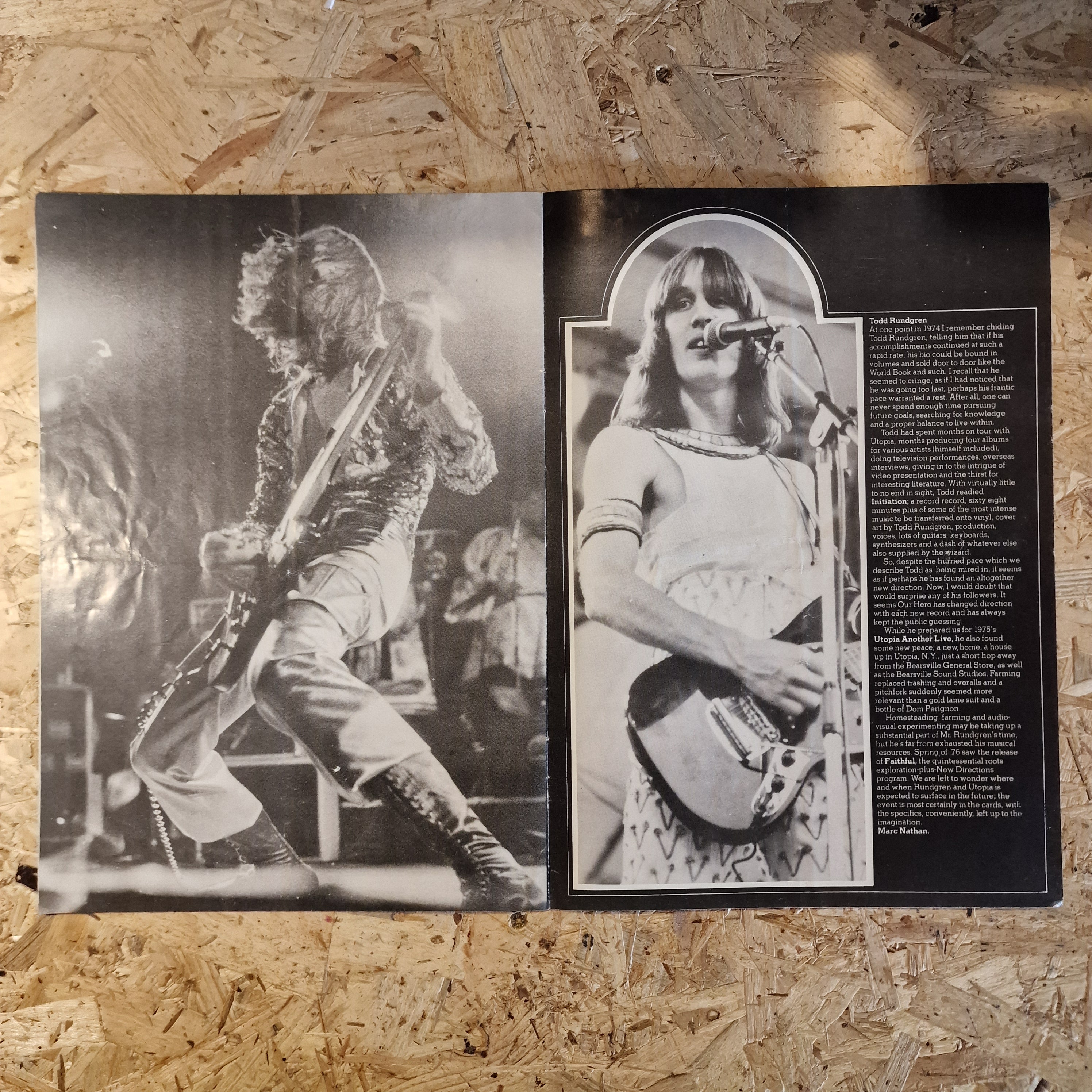 Todd Rundren's - Utopia UK Tour Programme (1975)