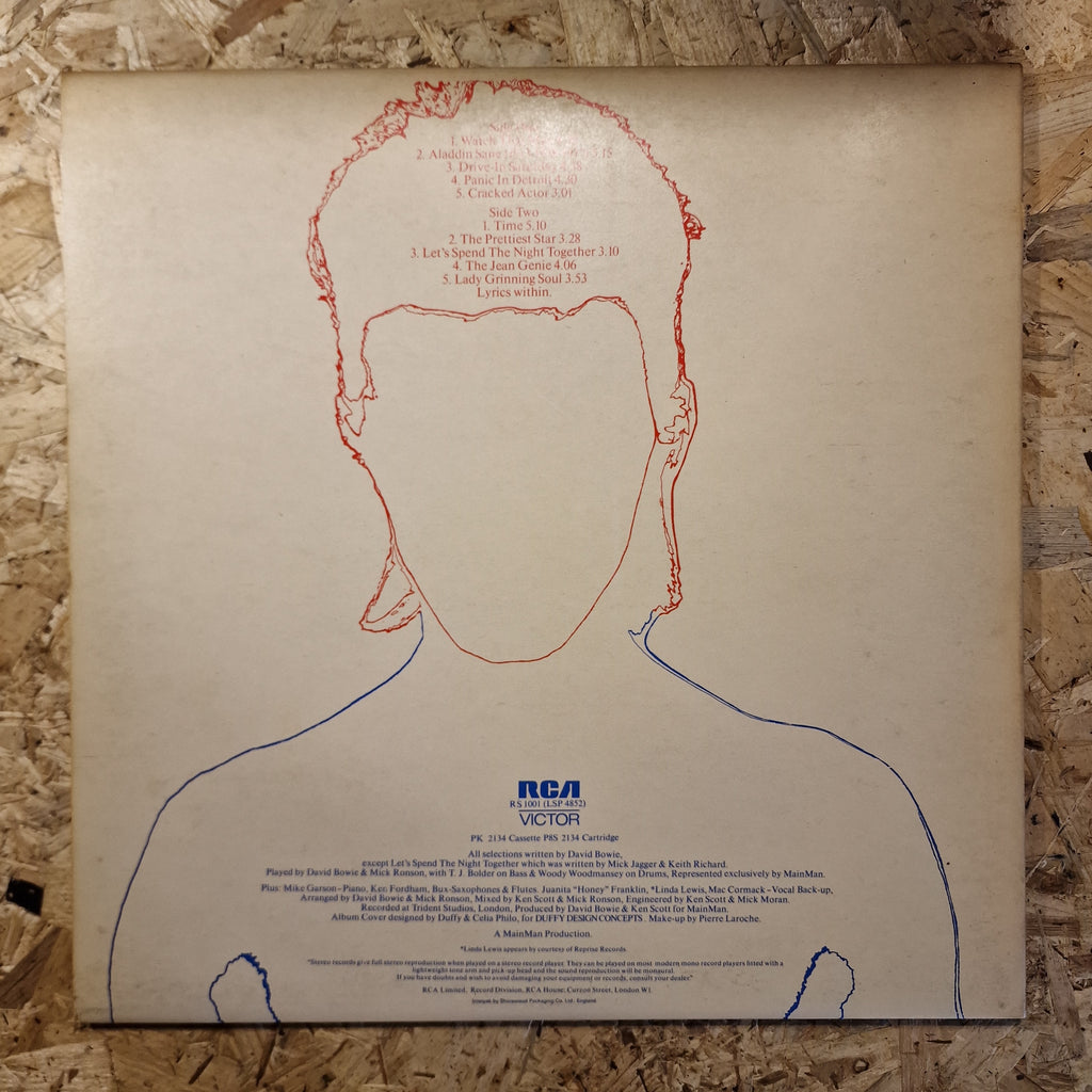 David Bowie ‎– Aladdin Sane 1973 UK Press