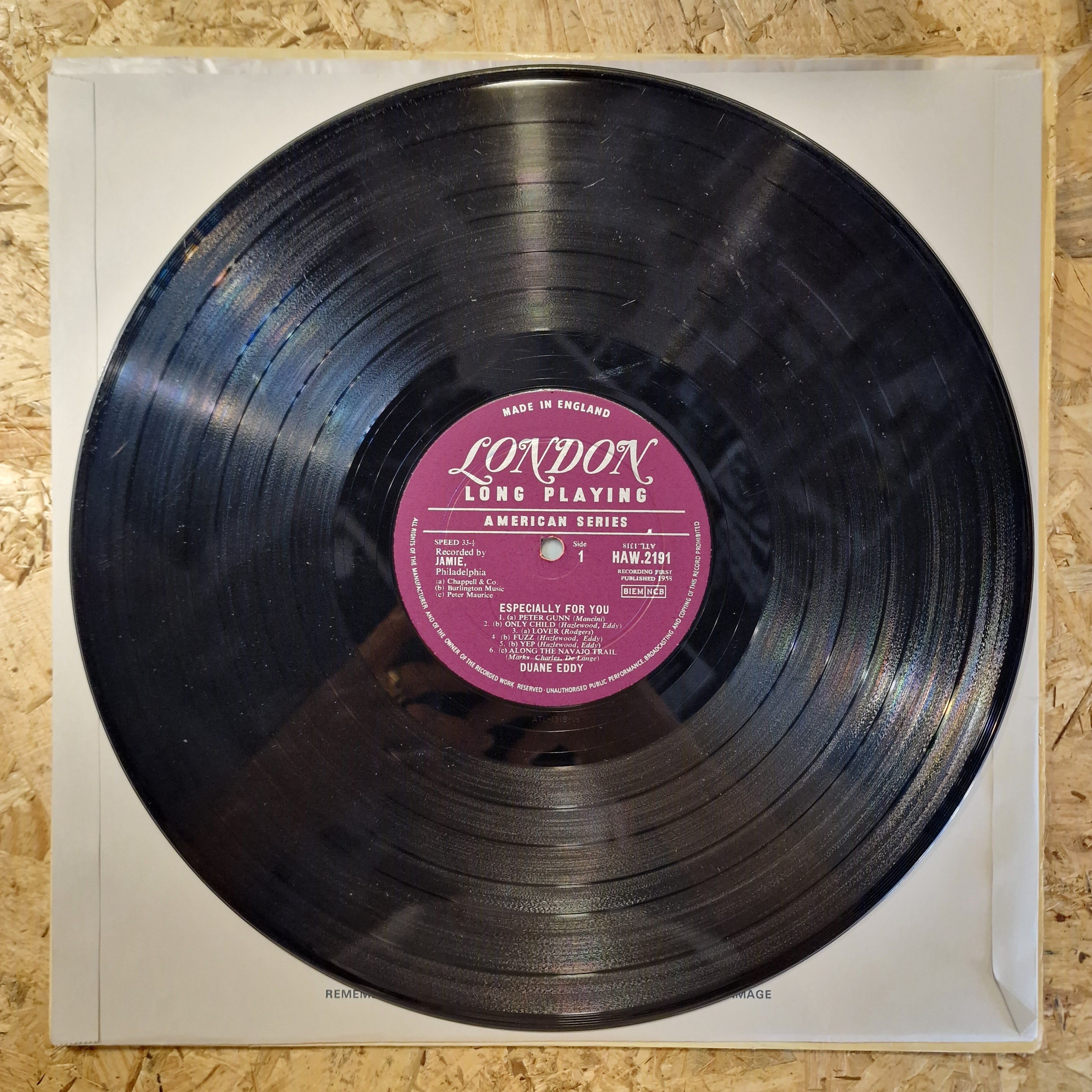Duane Eddy His "Twangy" Guitar And The Rebels – Especially For You