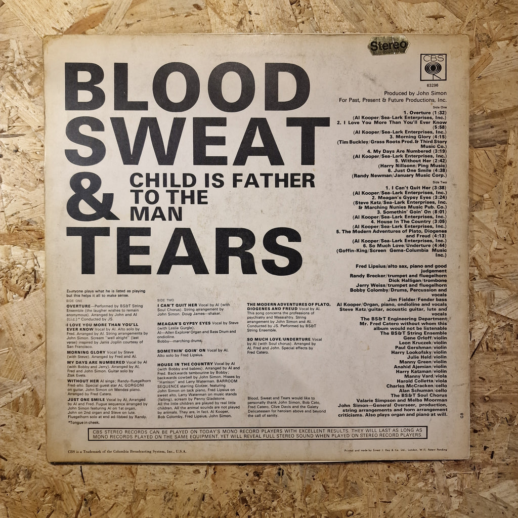 Blood, Sweat And Tears – Child Is Father To The Man