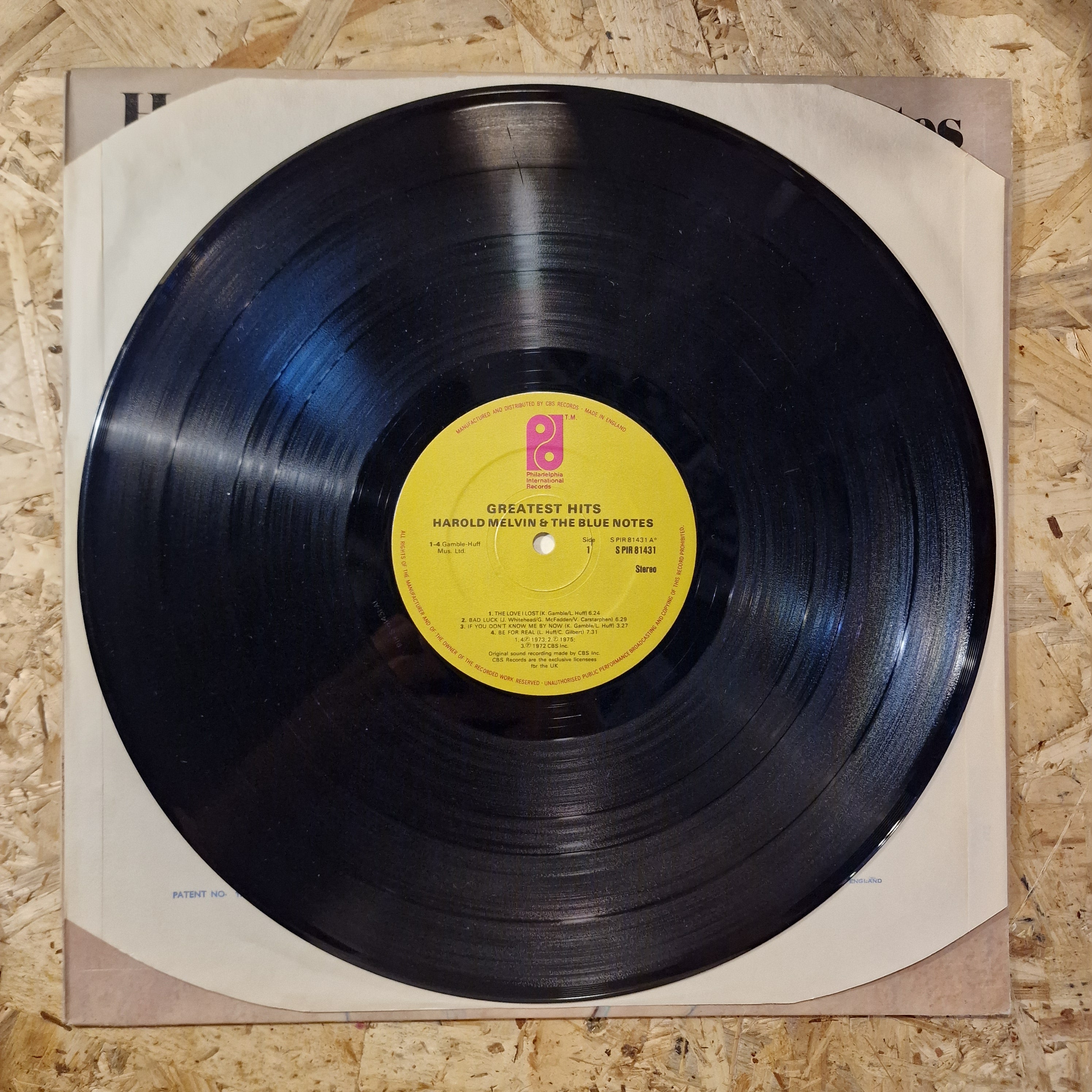 Harold Melvin & The Blue Notes ‎– Greatest Hits - Collectors' Item