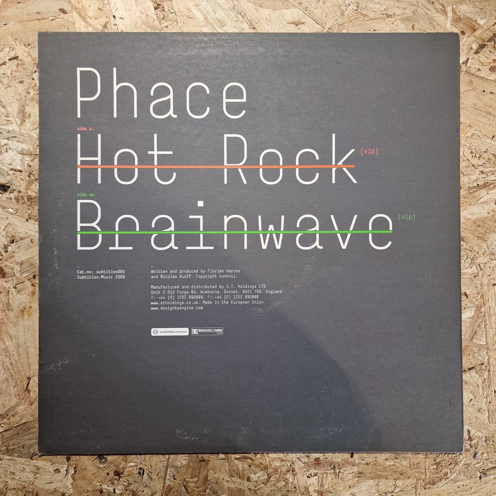 Phace – Hot Rock (VIP) / Brainwave (VIP)