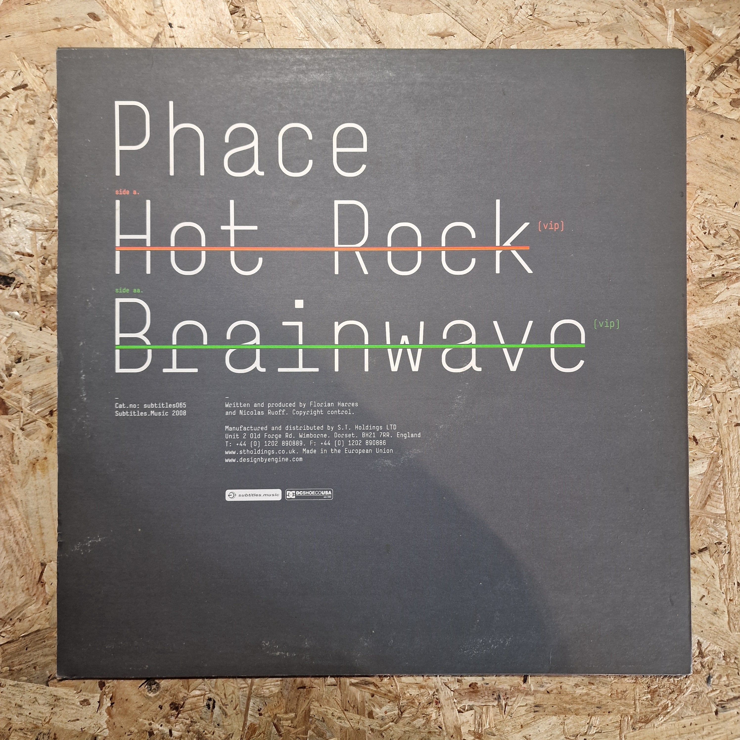 Phace – Hot Rock (VIP) / Brainwave (VIP)