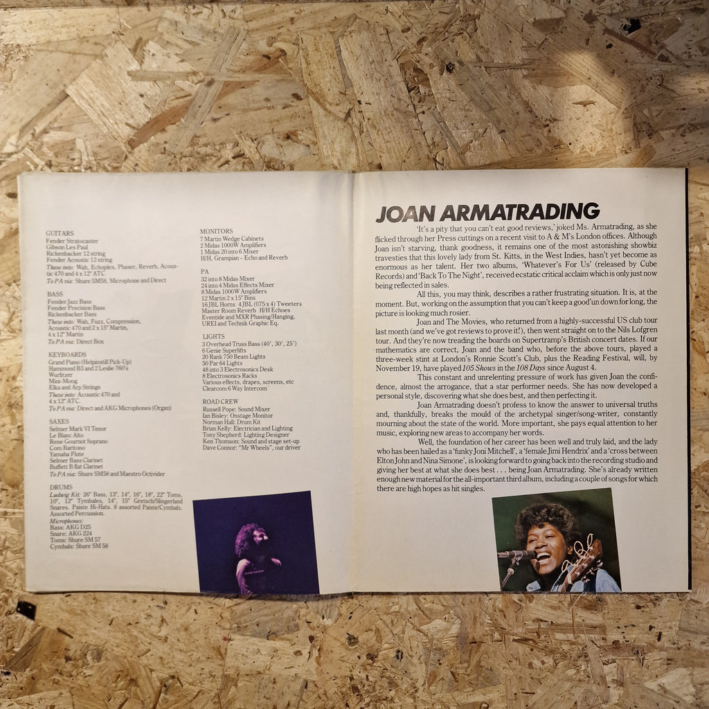 An Evening With Supertramp, Joan Armatrading & The Movies - 1975 Tour Programme