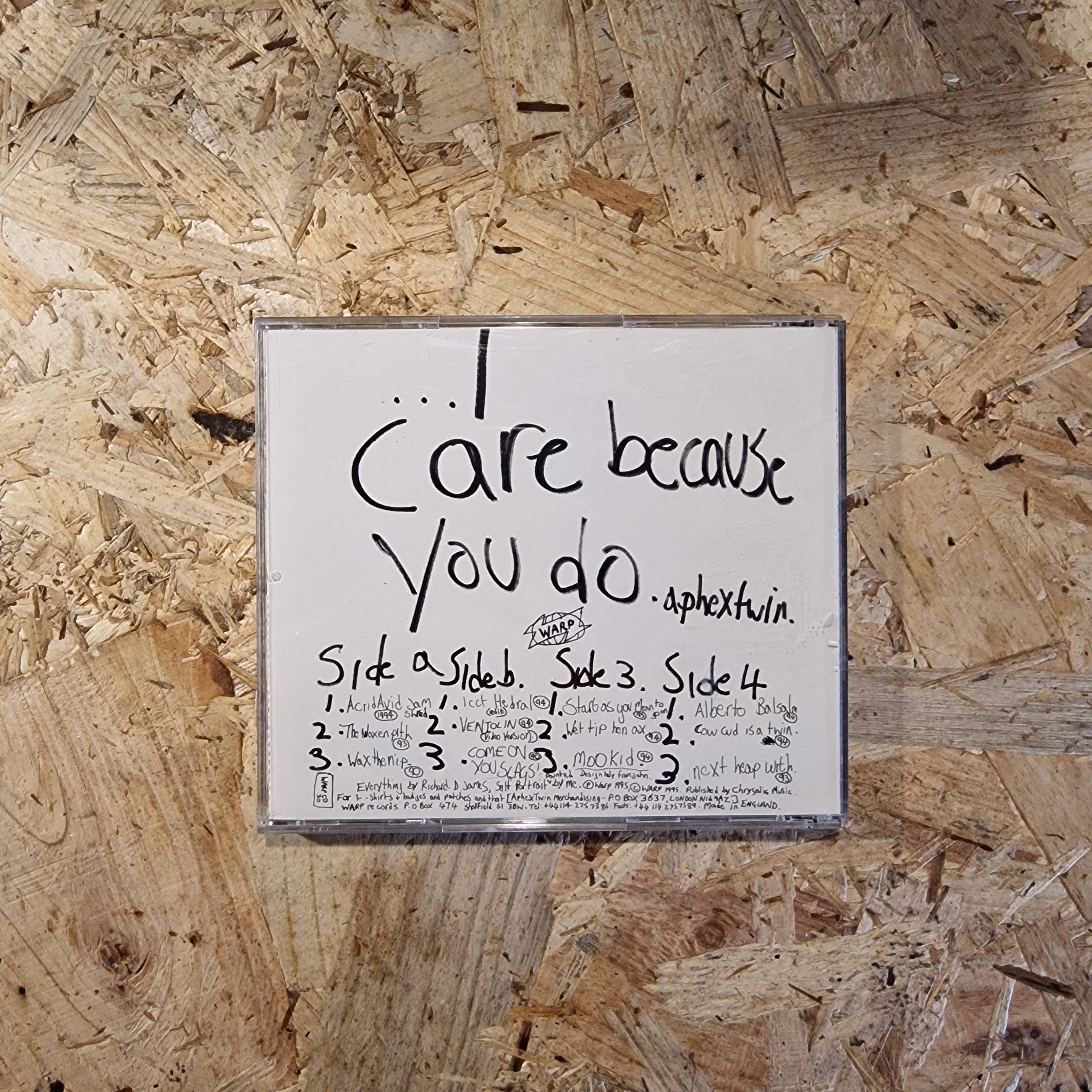 Aphex Twin ‎– ...I Care Because You Do