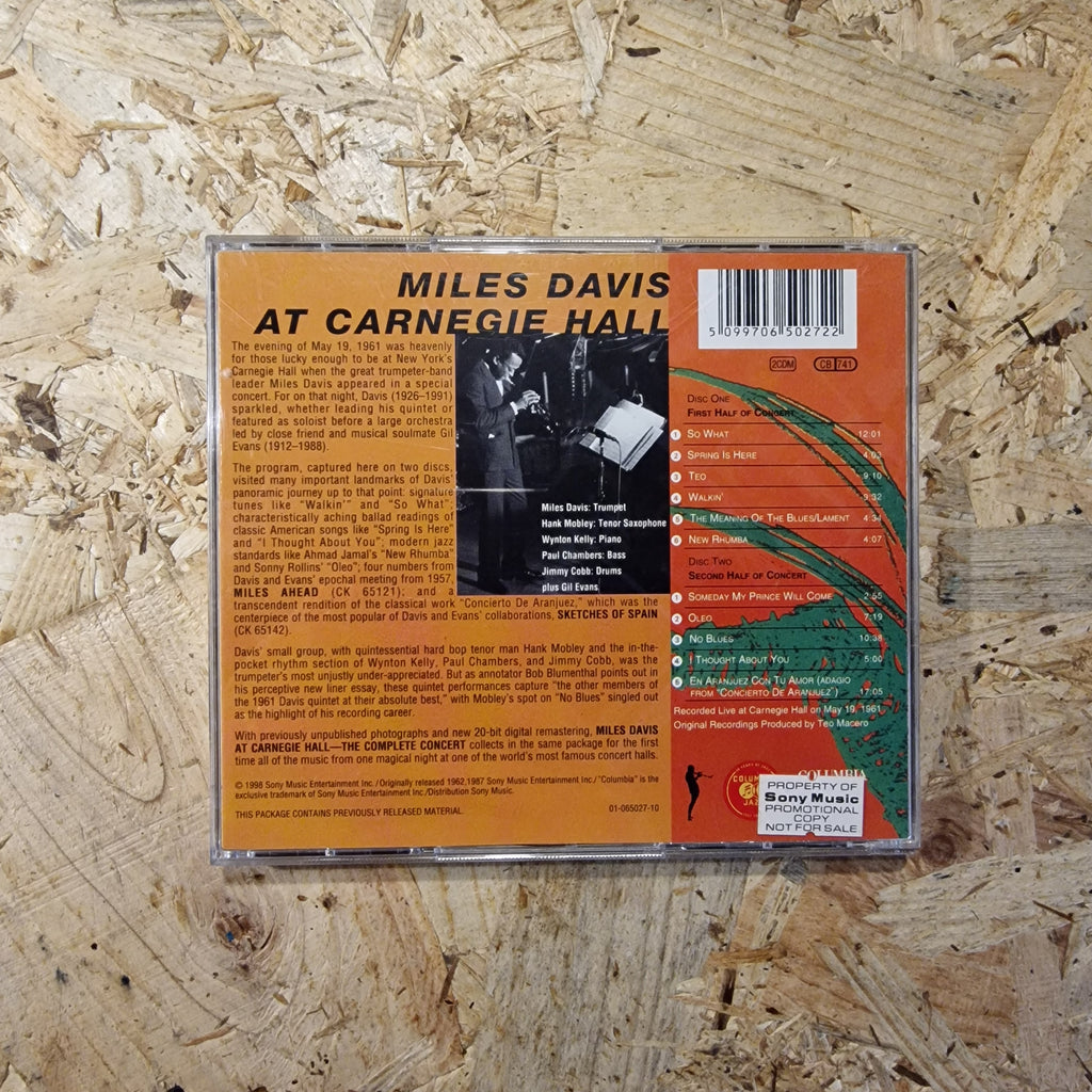 Miles Davis – Miles Davis At Carnegie Hall - The Complete Concert