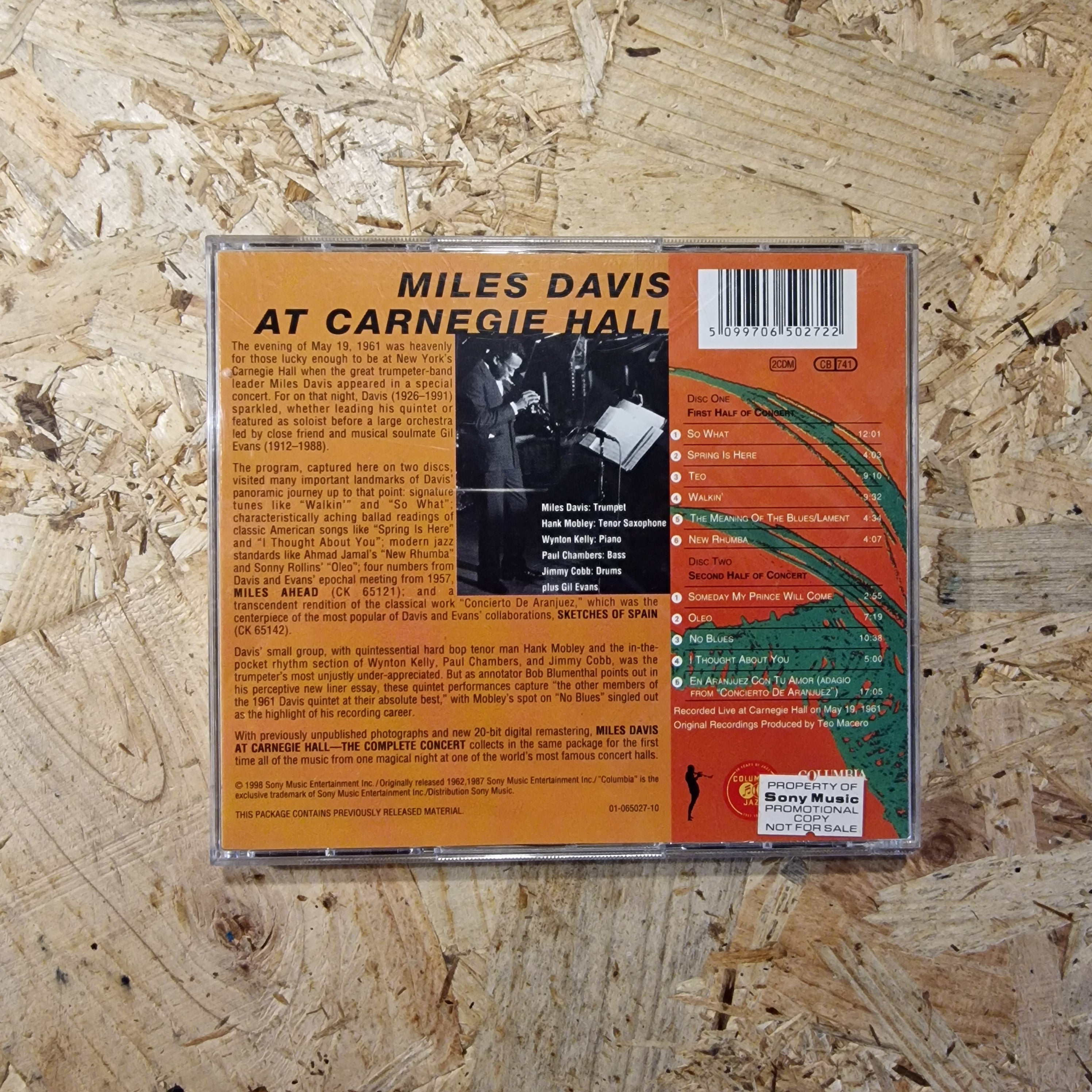 Miles Davis – Miles Davis At Carnegie Hall - The Complete Concert