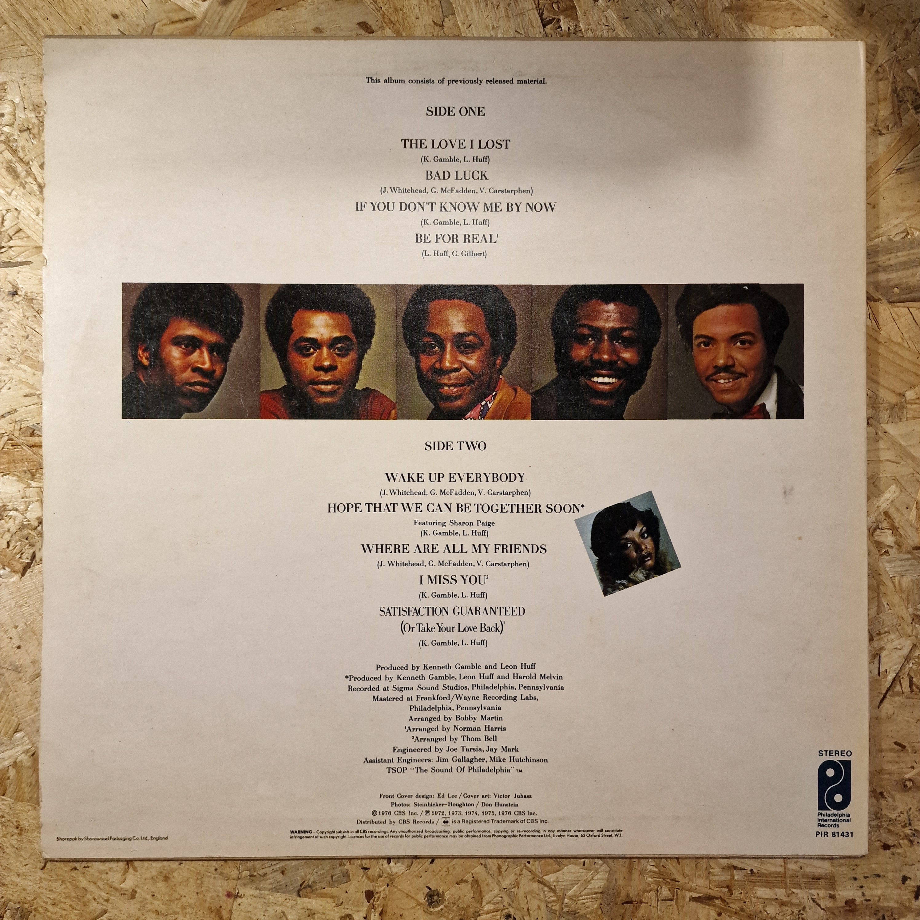 Harold Melvin & The Blue Notes ‎– Greatest Hits - Collectors' Item