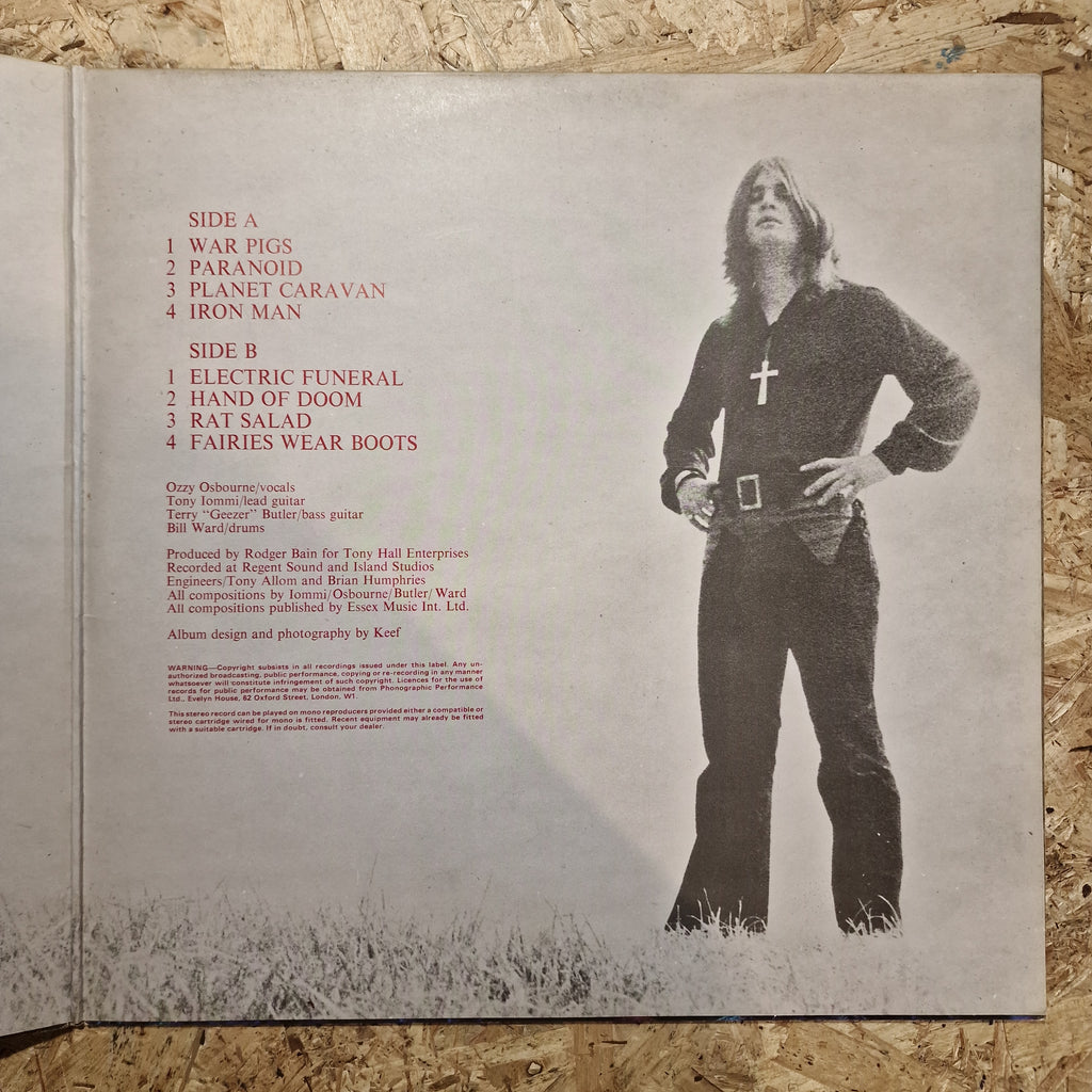Black Sabbath – Paranoid (First UK Press - No Management Credit)