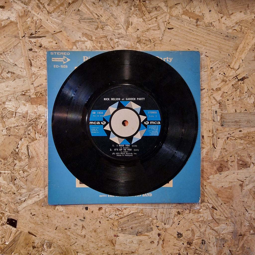 Rick Nelson ‎– Rick Nelson At Garden Party 7" Single