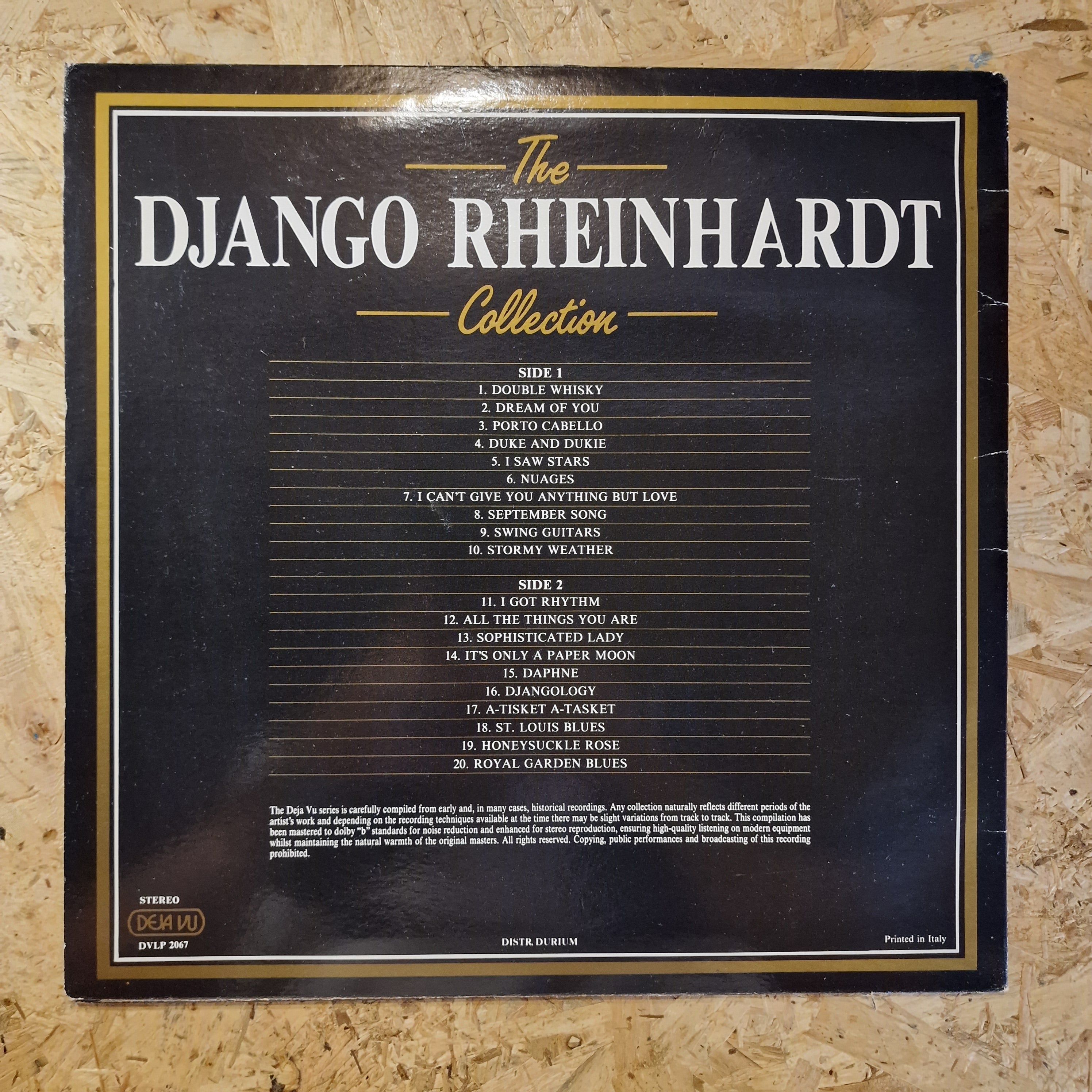 Django Rheinhardt – The Django Rheinhardt Collection - 20 Golden Greats