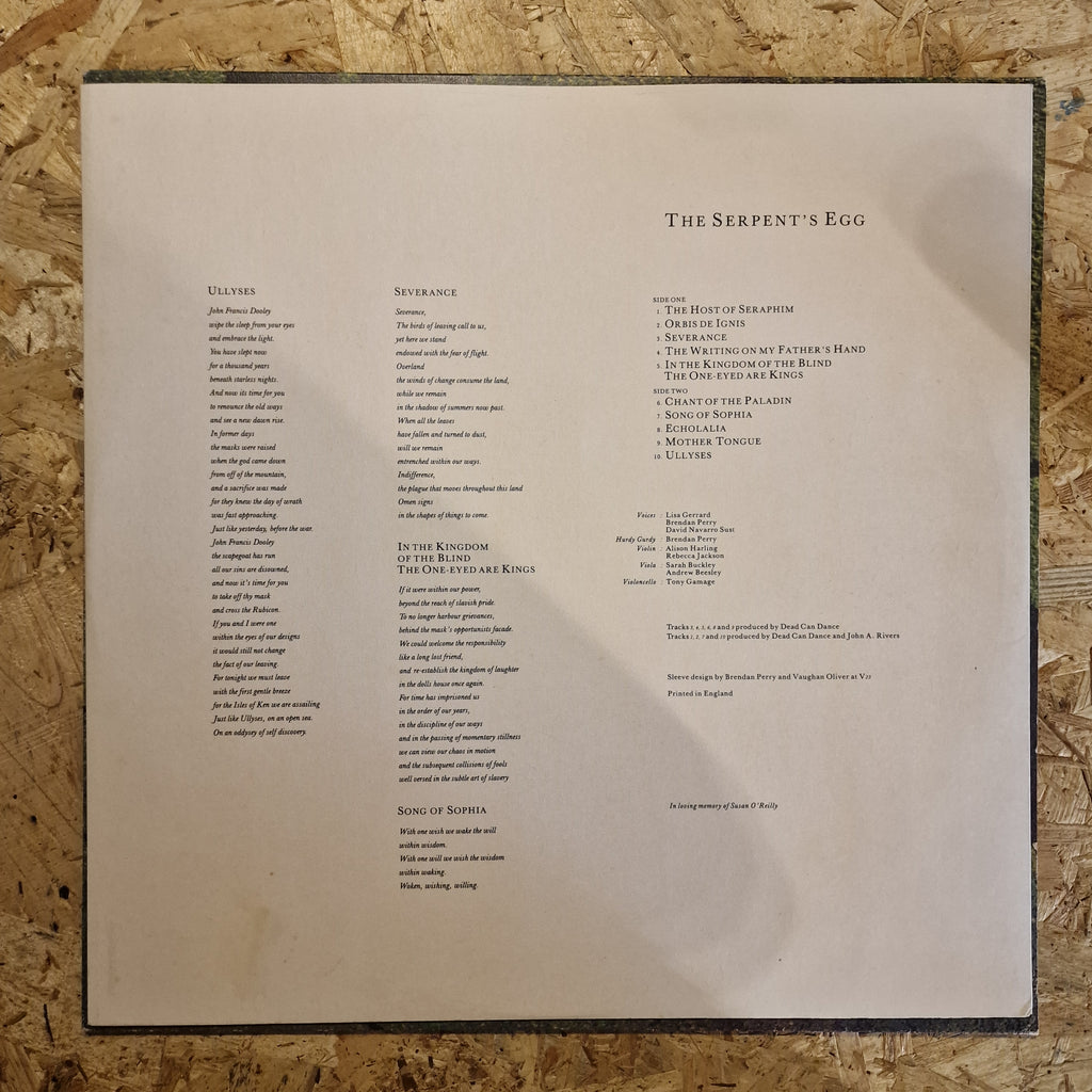 Dead Can Dance – The Serpent's Egg