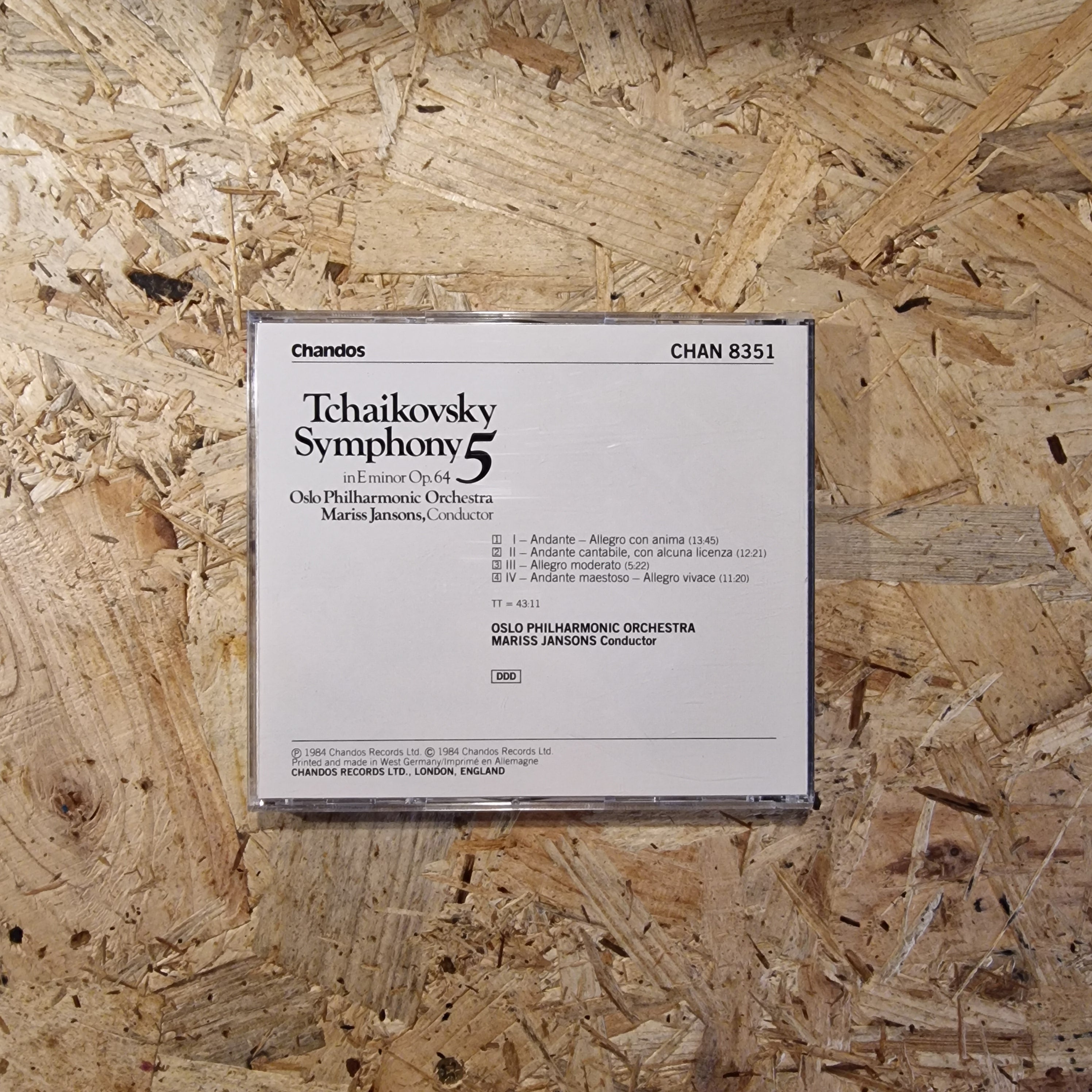 Tchaikovsky, Oslo Philharmonic Orchestra, Mariss Jansons – Symphony 5 In E Minor, Op. 64