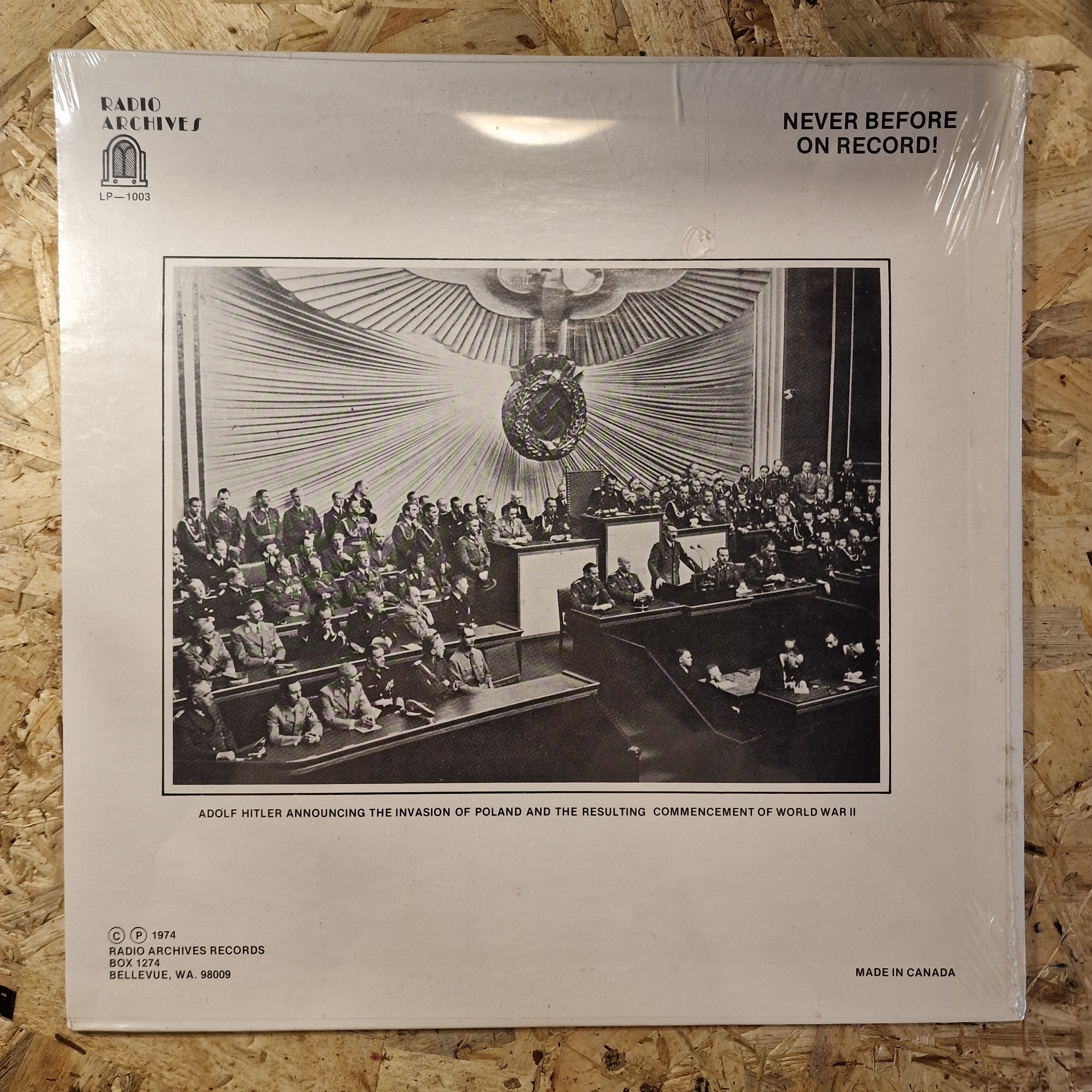 Adolf Hitler – Reichstag Speech September 1, 1939