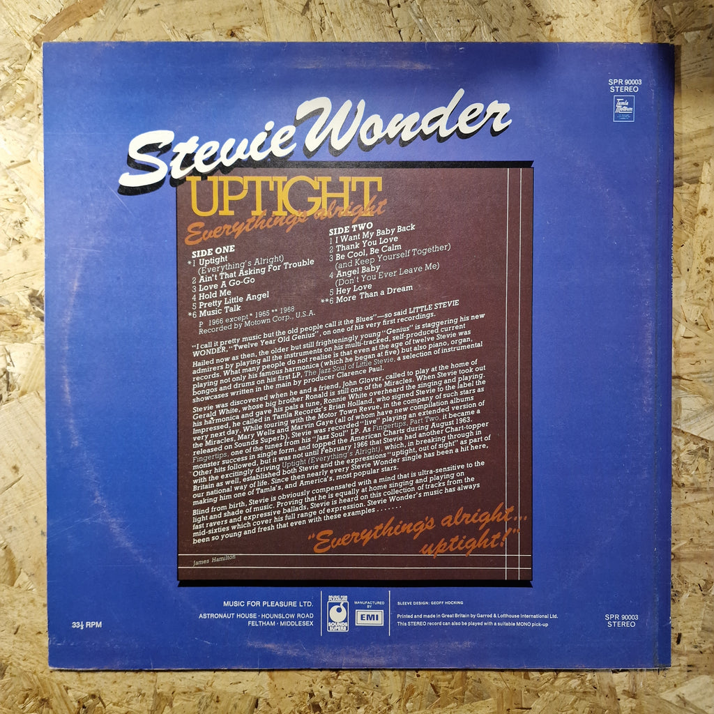Stevie Wonder – Uptight (Everything's Alright)