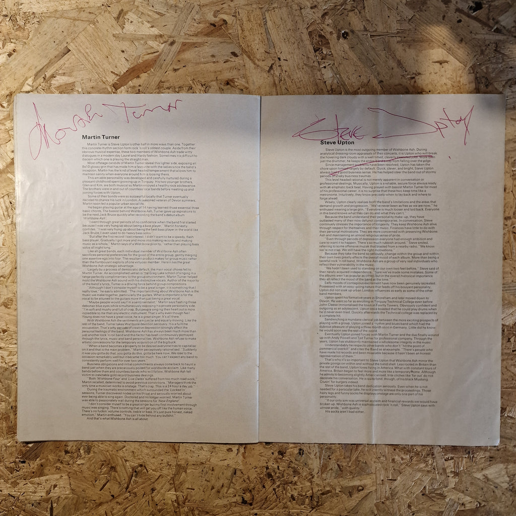 Wishbone Ash - Signed New England Tour Official Programme (1976)