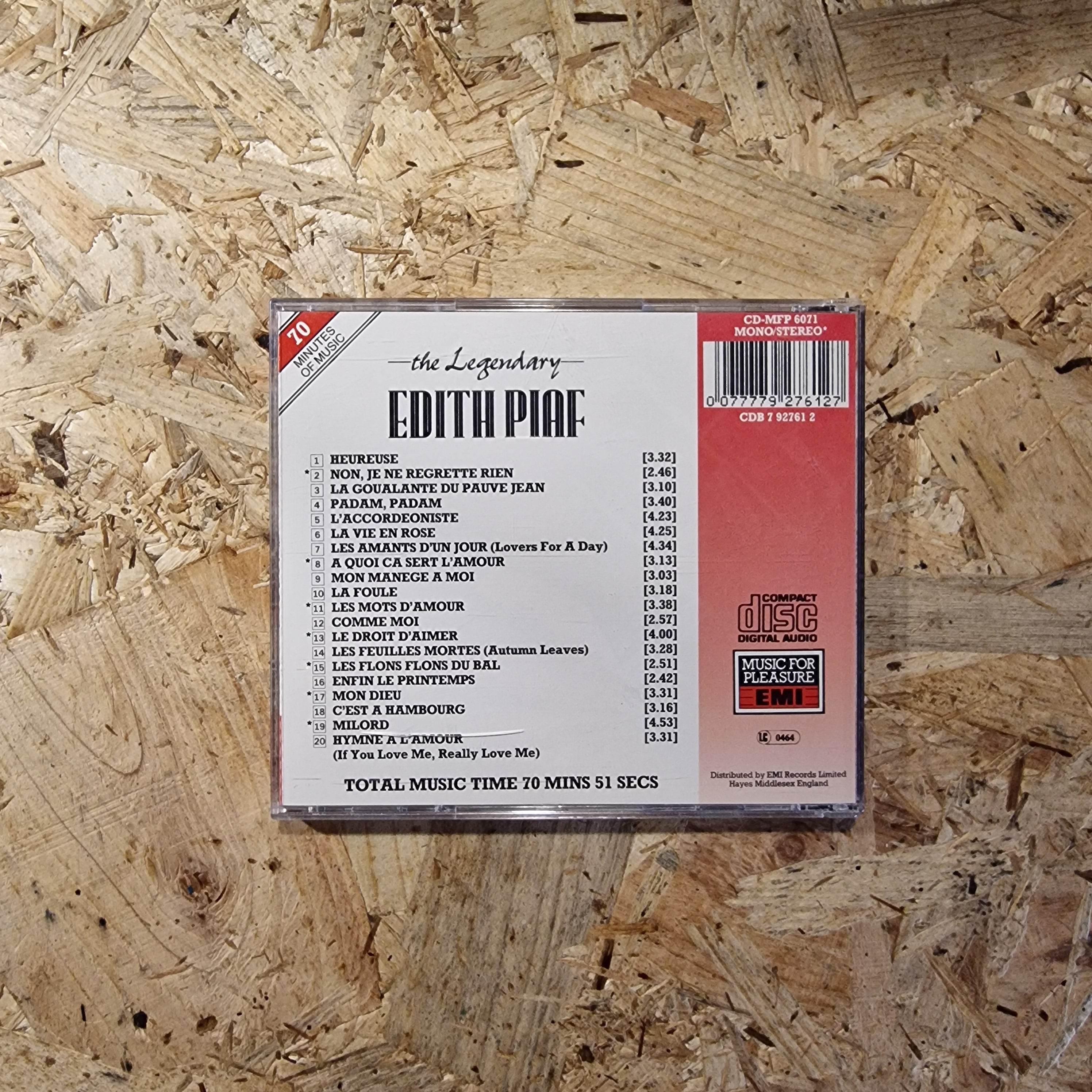 Edith Piaf – The Legendary Edith Piaf
